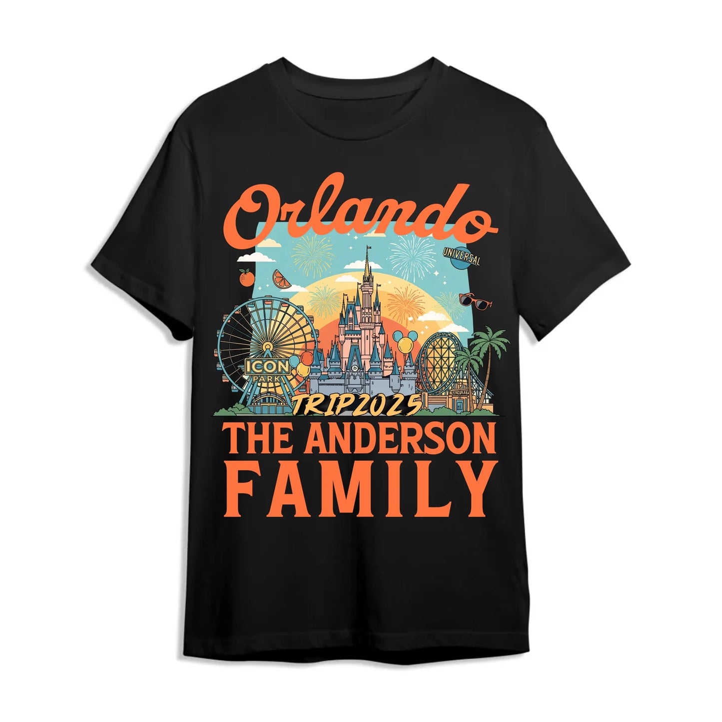 Personalized Orlando Travel Shirt – Matching Family Vacation T-Shirt - Custom Choo