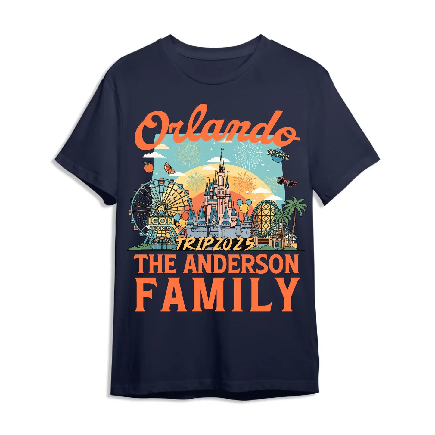 Personalized Orlando Travel Shirt – Matching Family Vacation T-Shirt - Custom Choo
