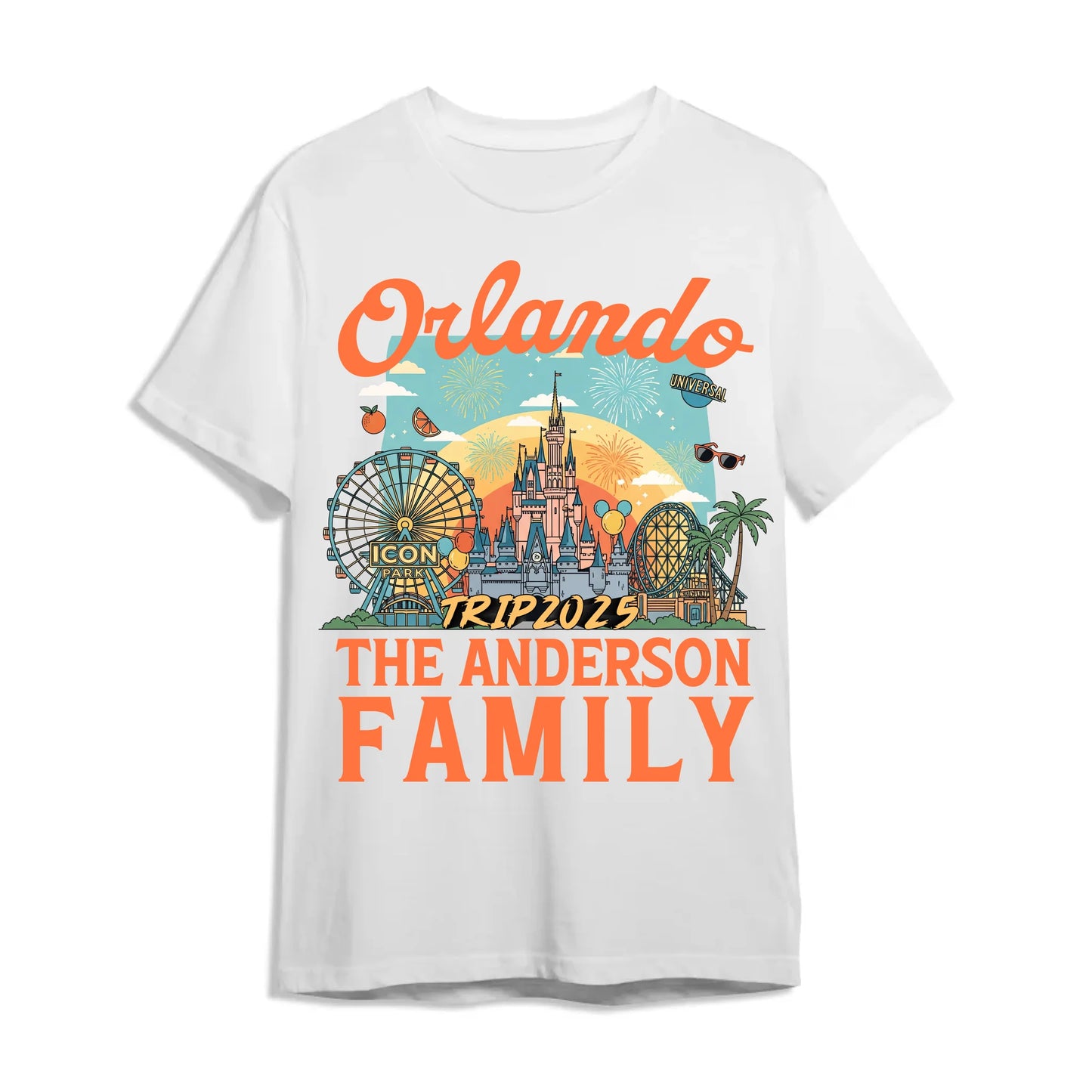 Personalized Orlando Travel Shirt – Matching Family Vacation T-Shirt - Custom Choo