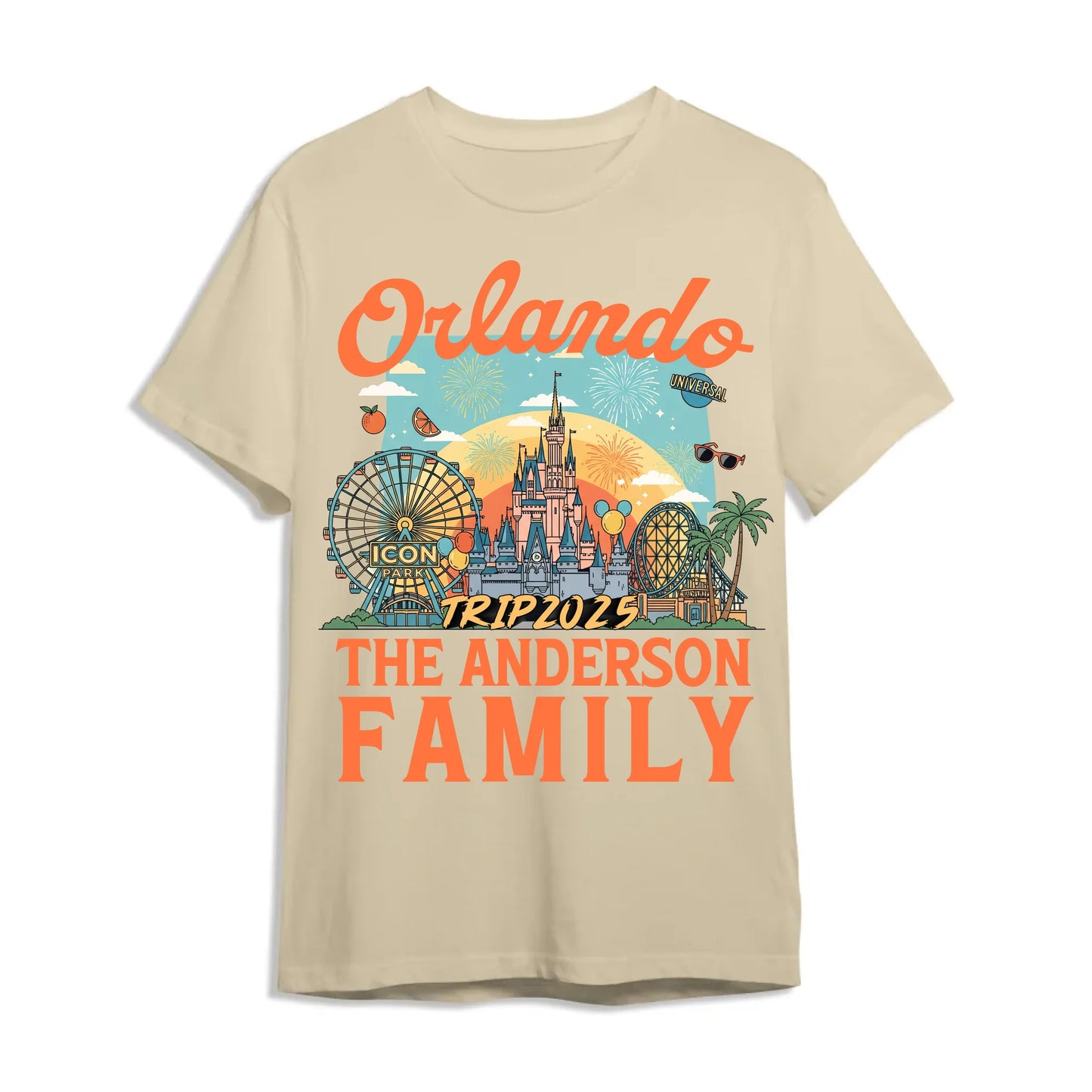 Personalized Orlando Travel Shirt – Matching Family Vacation T-Shirt - Custom Choo