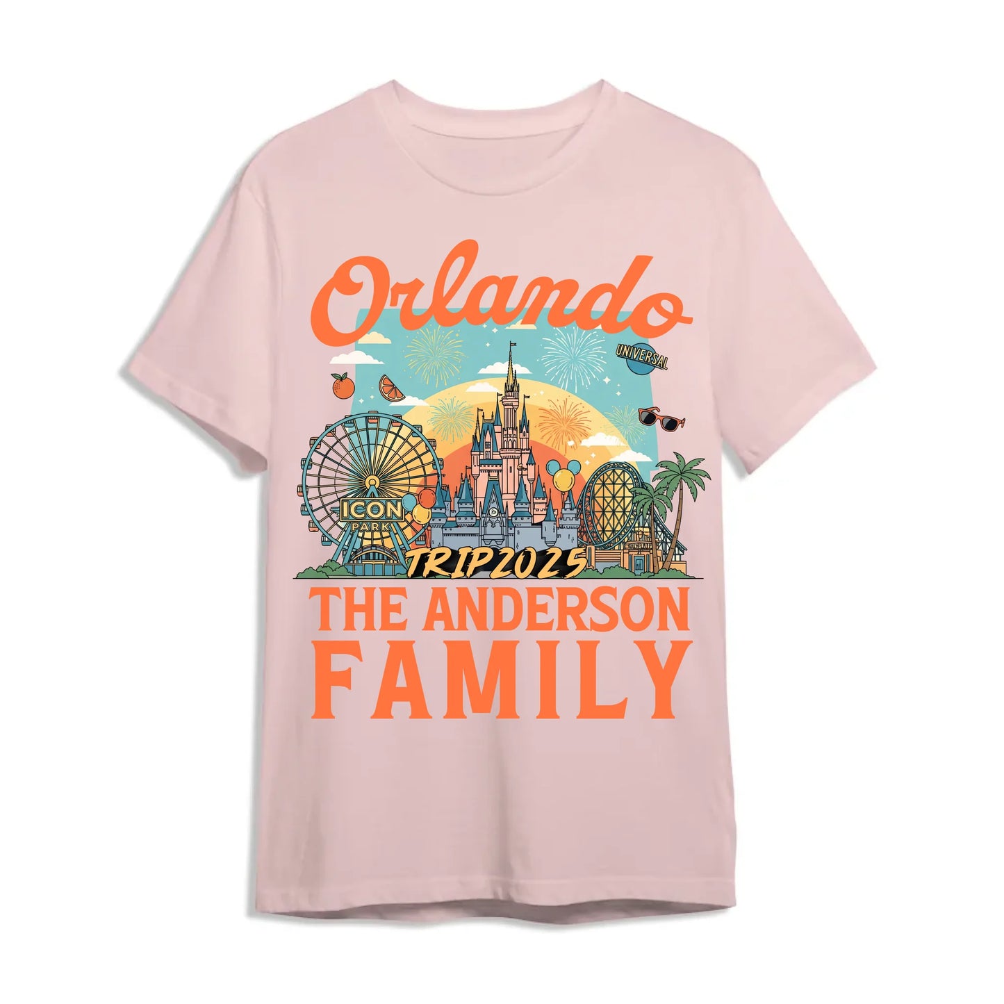 Personalized Orlando Travel Shirt – Matching Family Vacation T-Shirt - Custom Choo