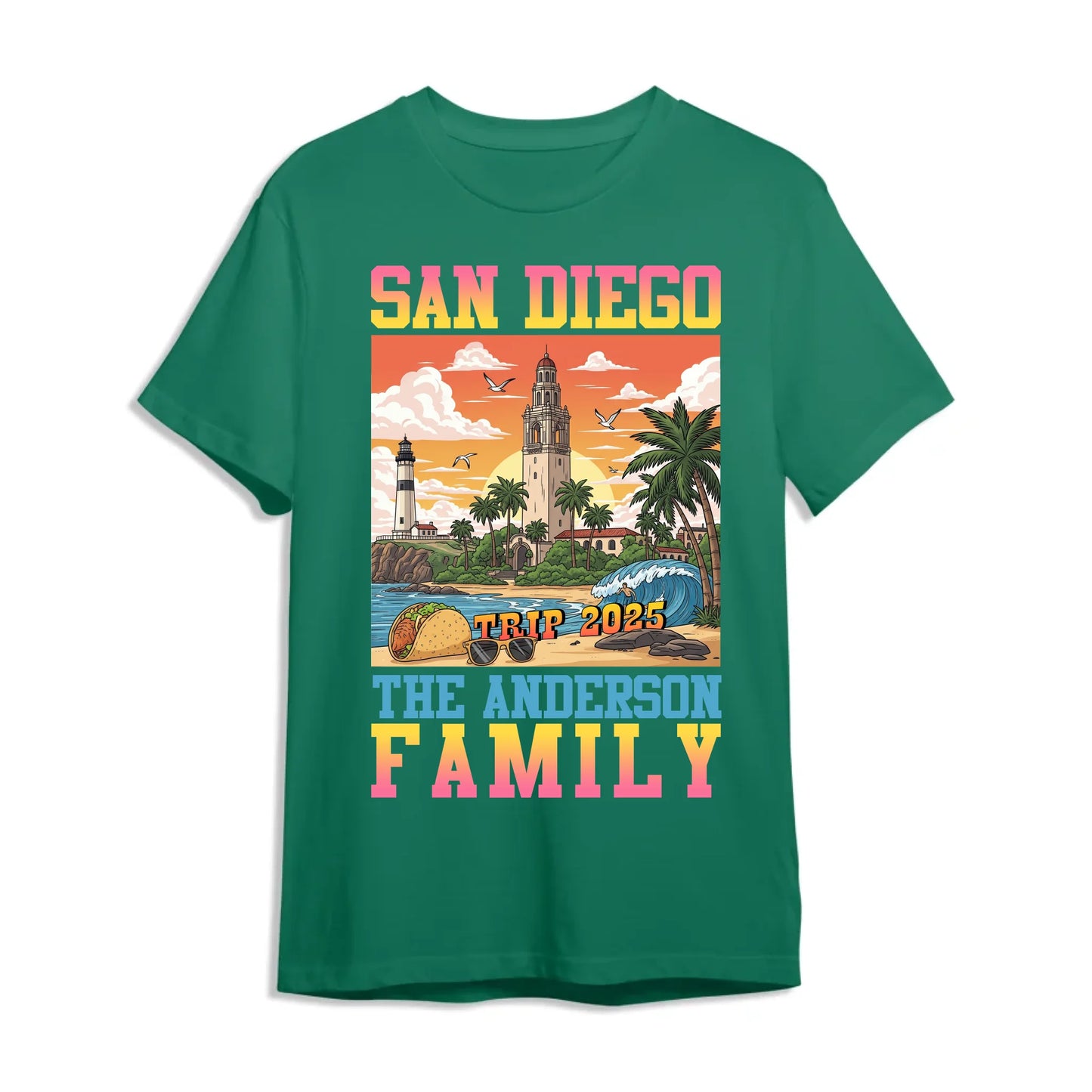 Personalized San Diego Travel Shirt – Matching Family Vacation T-Shirt - Custom Choo