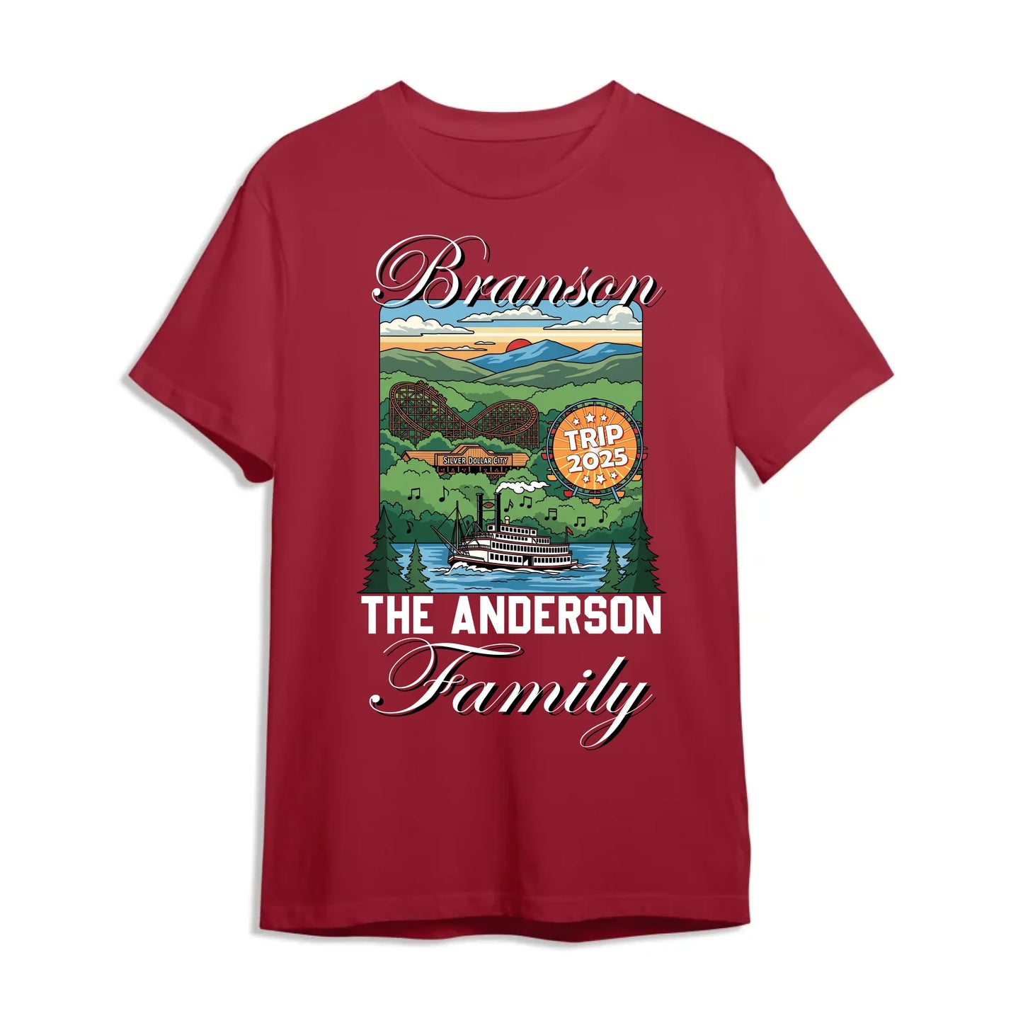 Personalized Branson Travel Shirt – Matching Family Vacation T-Shirt, Custom Choo