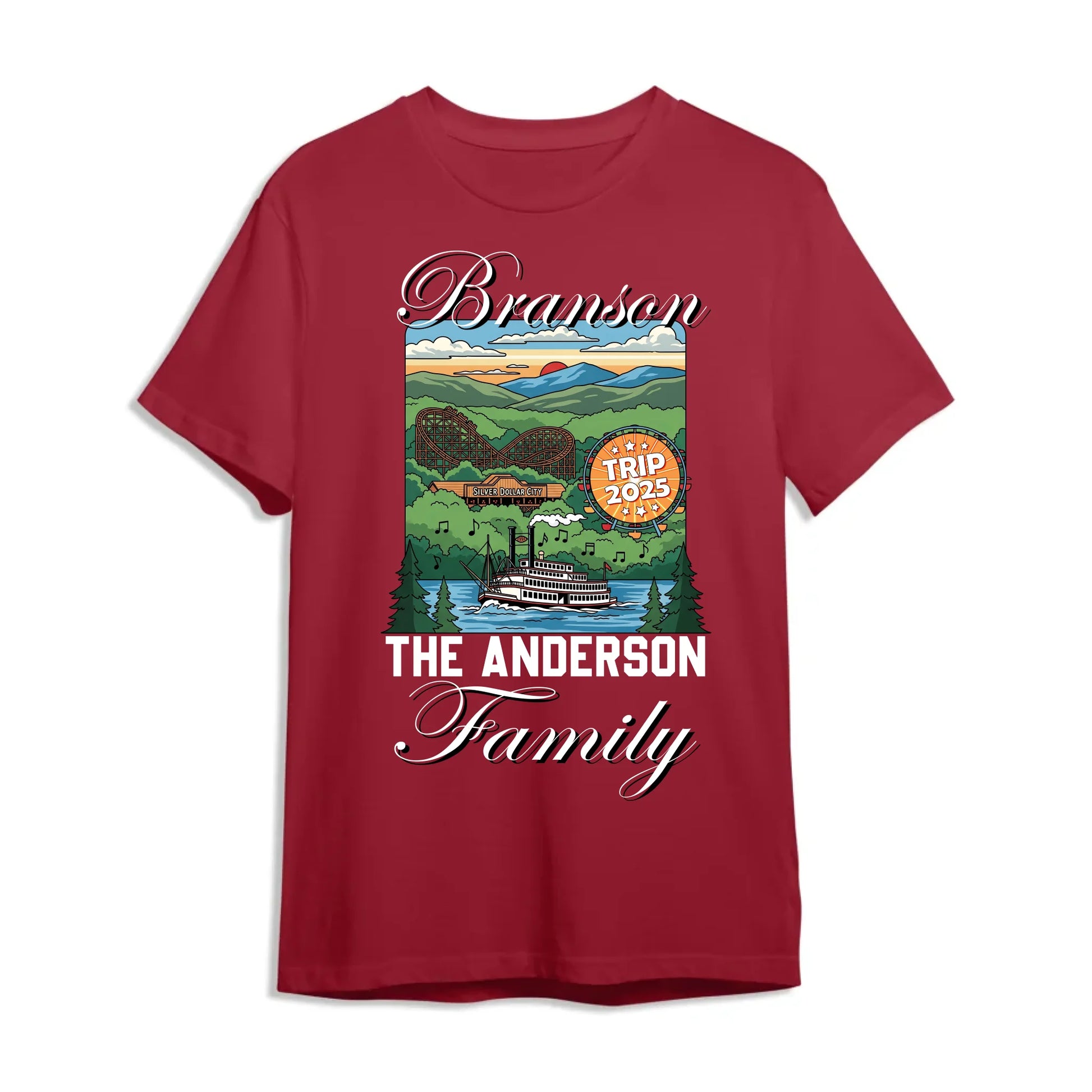 Personalized Branson Travel Shirt – Matching Family Vacation T-Shirt, Custom Choo