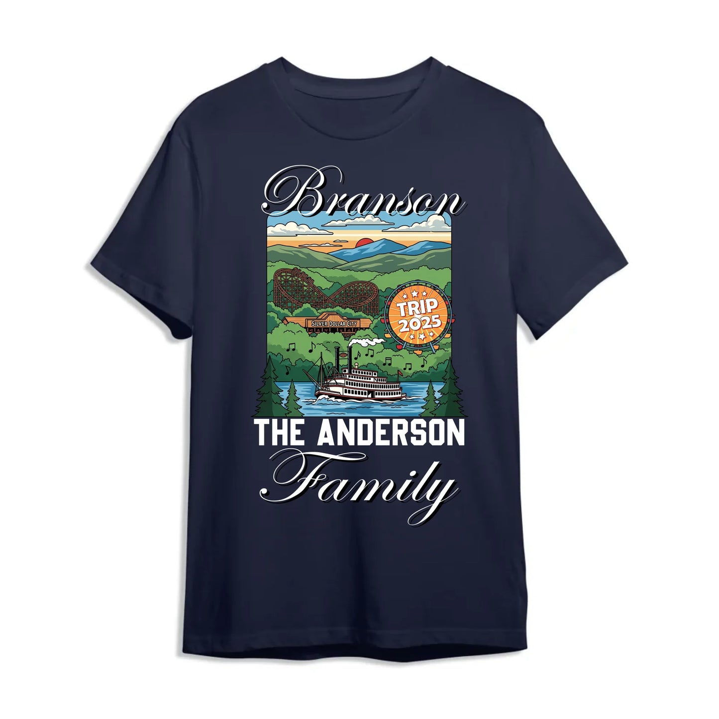 Personalized Branson Travel Shirt – Matching Family Vacation T-Shirt, Custom Choo