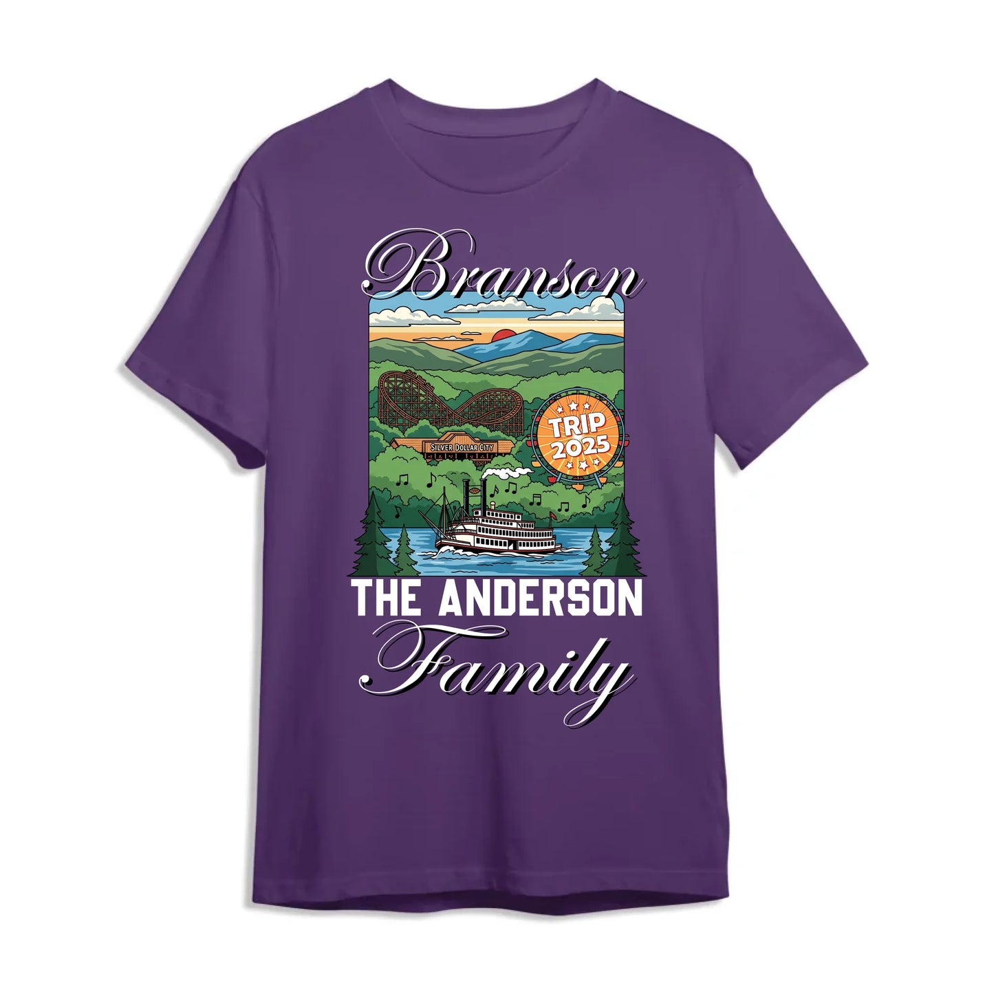 Personalized Branson Travel Shirt – Matching Family Vacation T-Shirt, Custom Choo