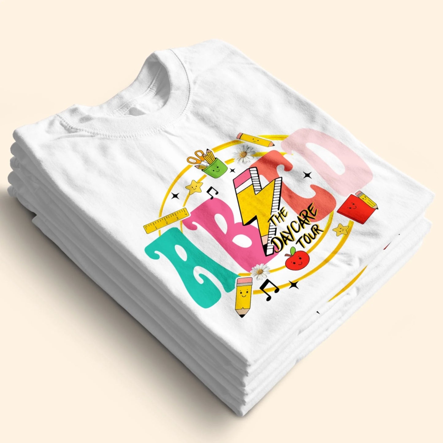 ABCD Daycare Tour Shirt – Back to School, Let’s Rock & Learn! - Custom Choo