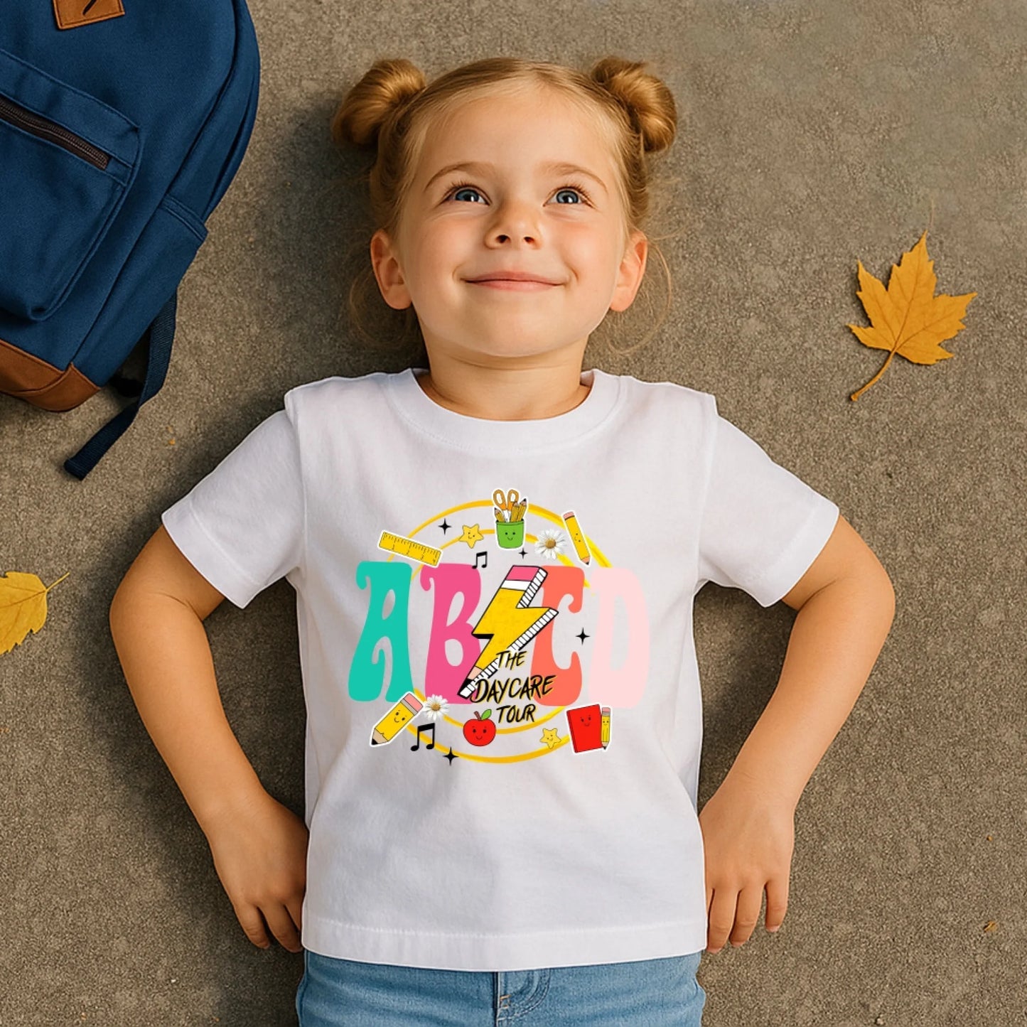 ABCD Daycare Tour Shirt – Back to School, Let’s Rock & Learn! - Custom Choo