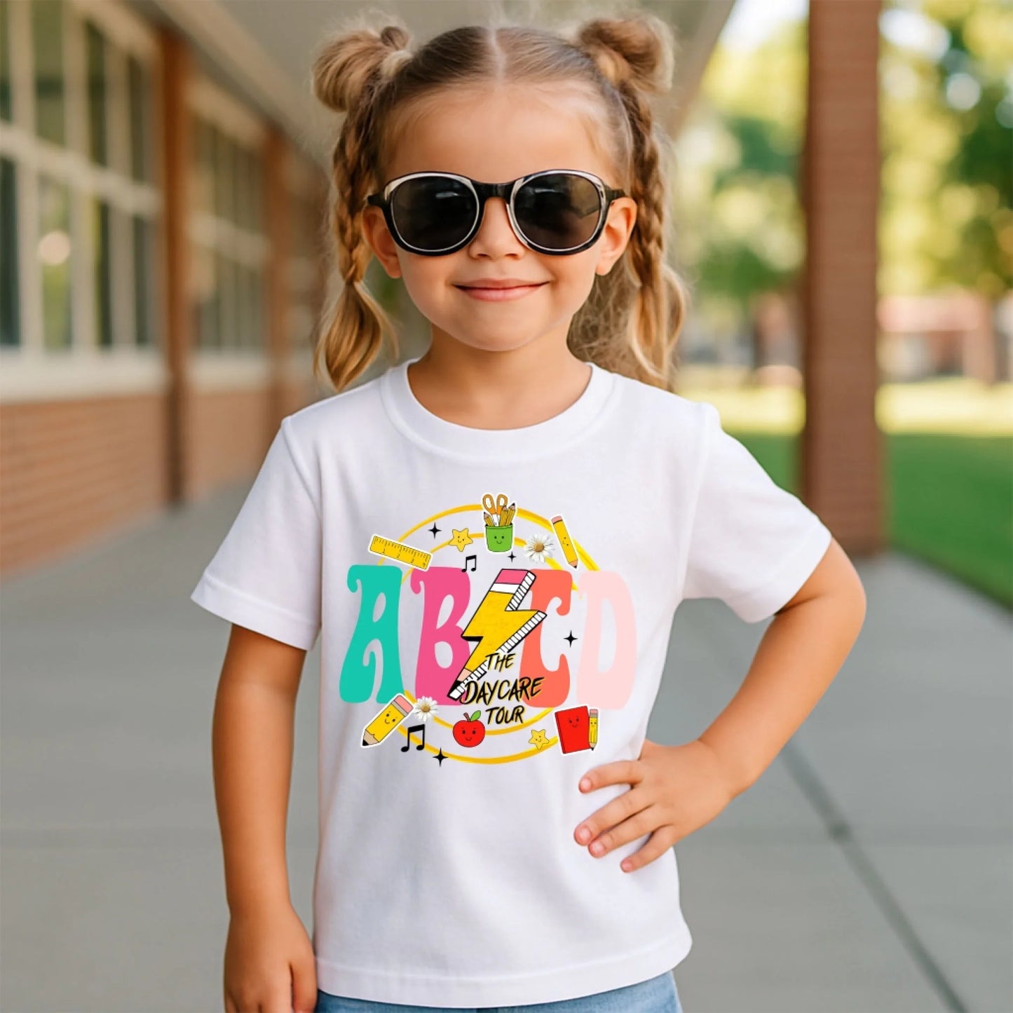 ABCD Daycare Tour Shirt – Back to School, Let’s Rock & Learn! - Custom Choo