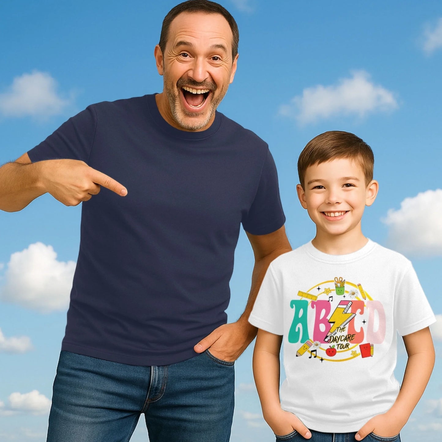 ABCD Daycare Tour Shirt – Back to School, Let’s Rock & Learn! - Custom Choo
