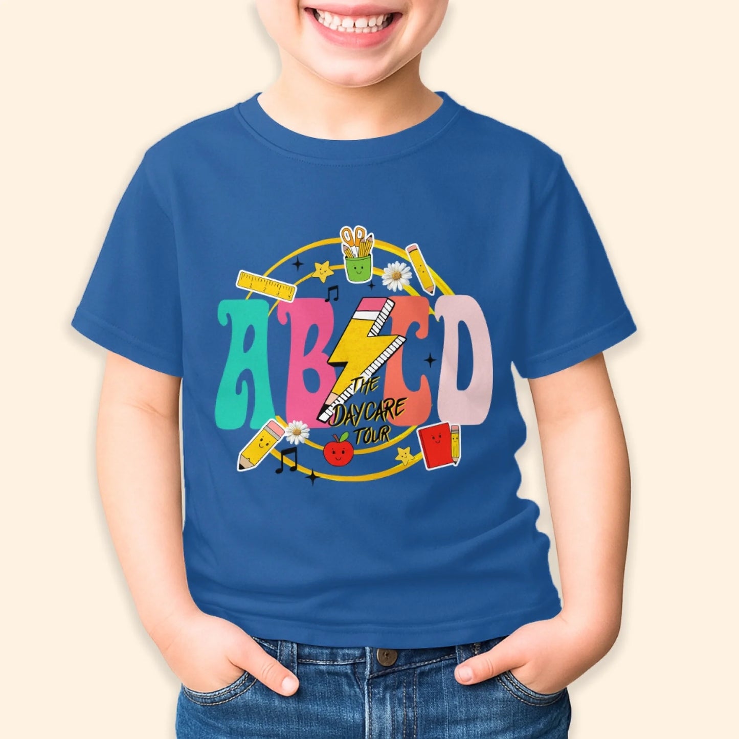 ABCD Daycare Tour Shirt – Back to School, Let’s Rock & Learn! - Custom Choo