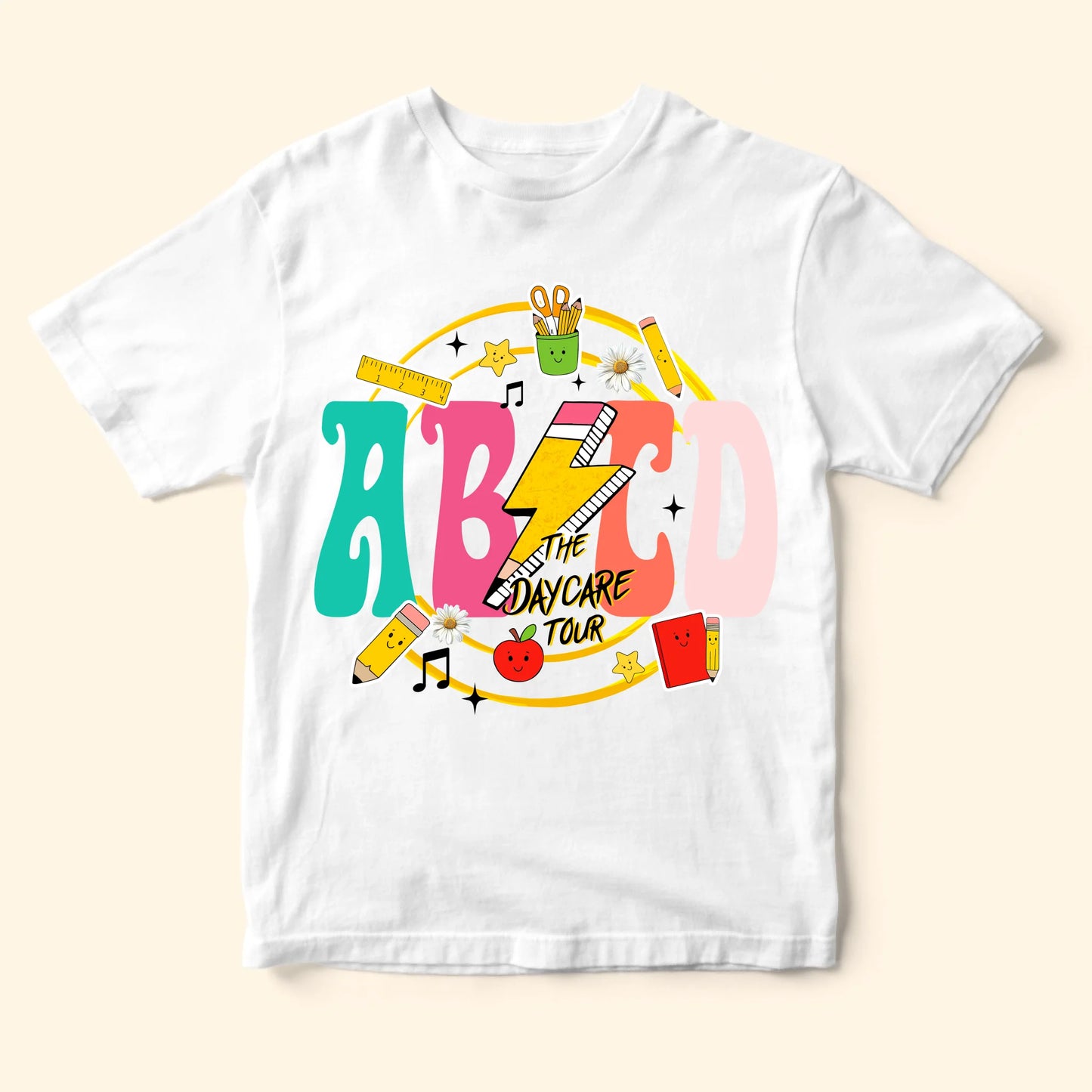 ABCD Daycare Tour Shirt – Back to School, Let’s Rock & Learn! - Custom Choo