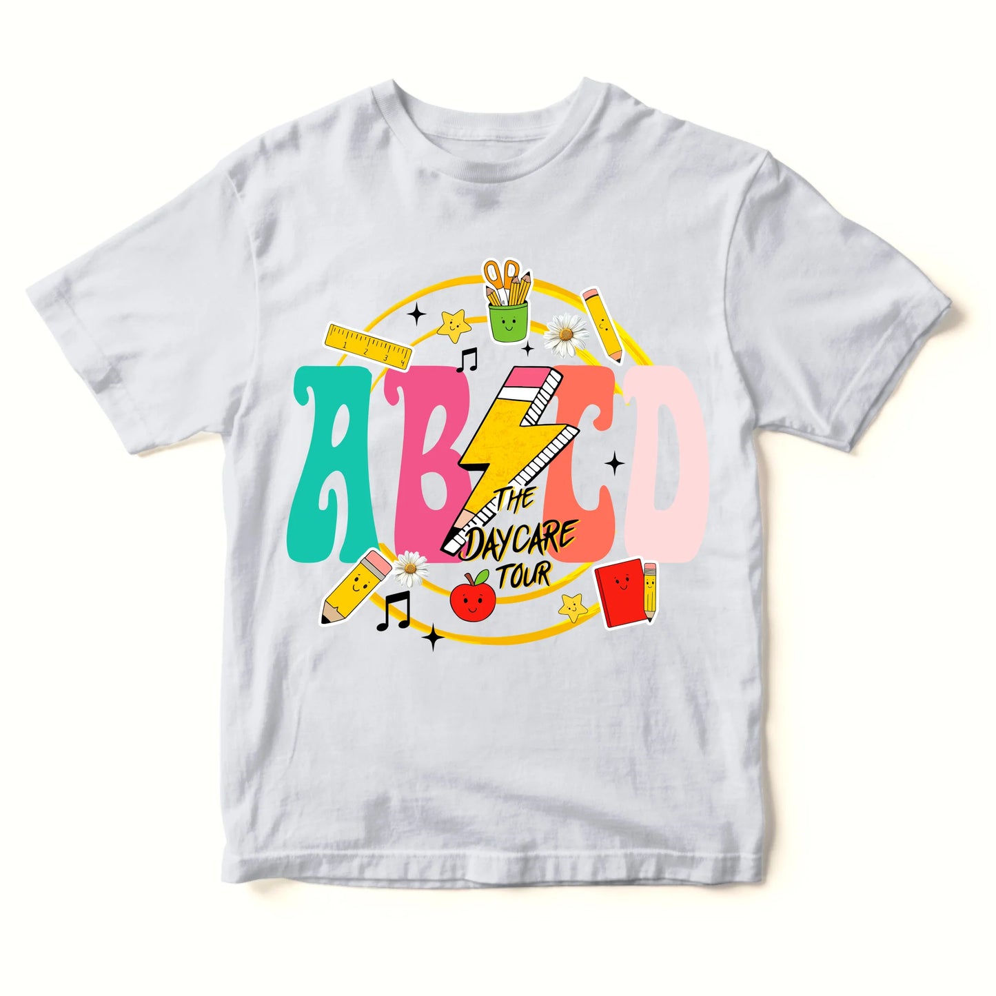 ABCD Daycare Tour Shirt – Back to School, Let’s Rock & Learn! - Custom Choo