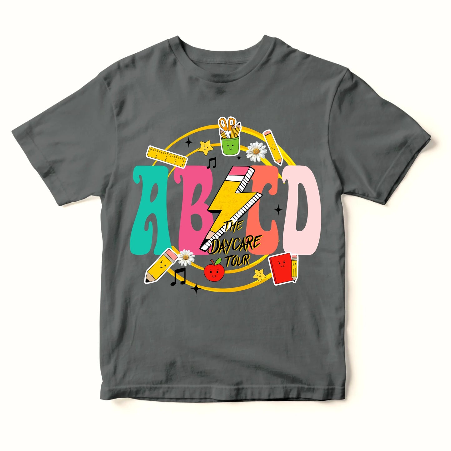 ABCD Daycare Tour Shirt – Back to School, Let’s Rock & Learn! - Custom Choo
