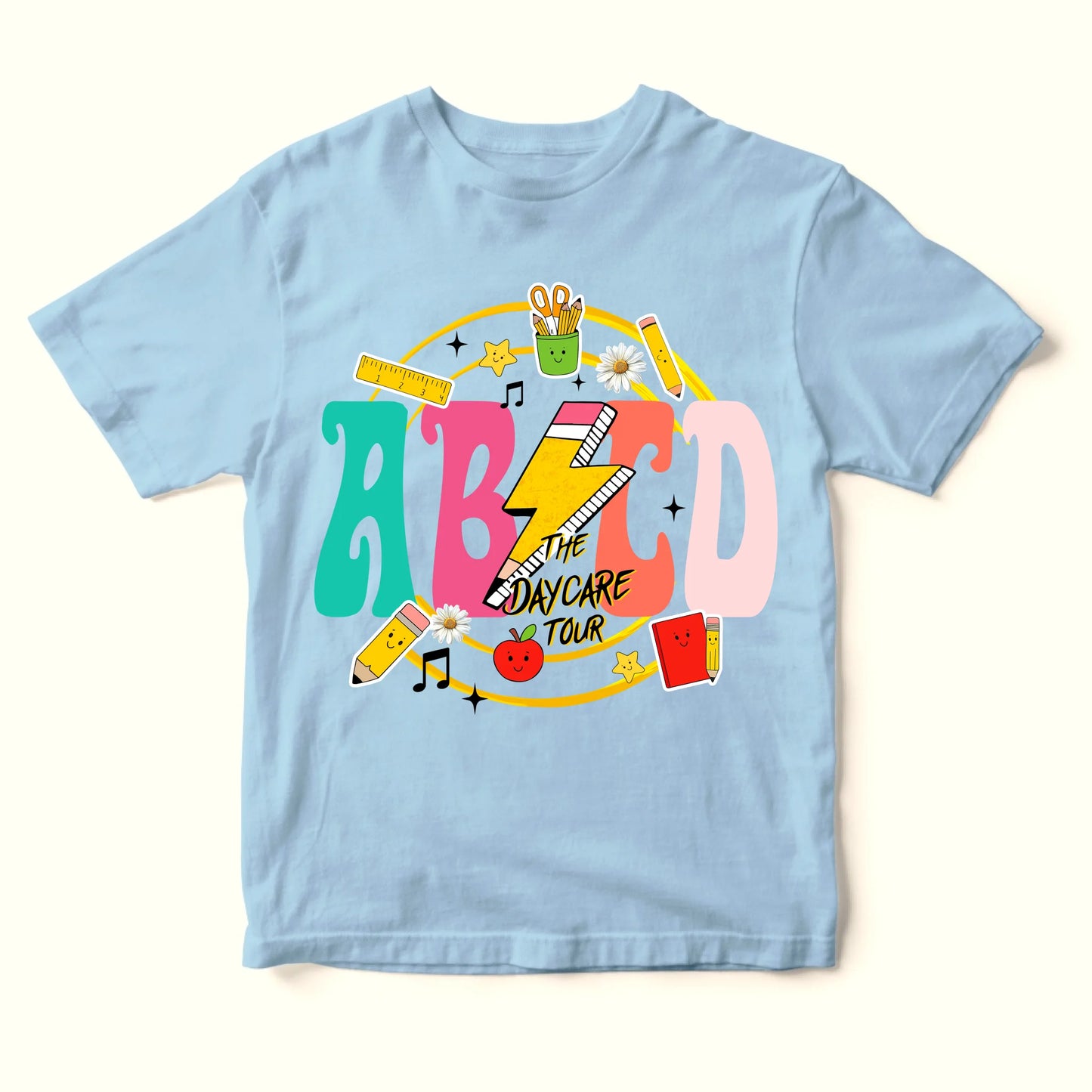 ABCD Daycare Tour Shirt – Back to School, Let’s Rock & Learn! - Custom Choo