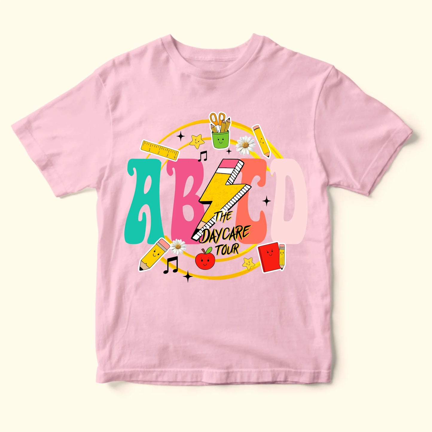 ABCD Daycare Tour Shirt – Back to School, Let’s Rock & Learn! - Custom Choo