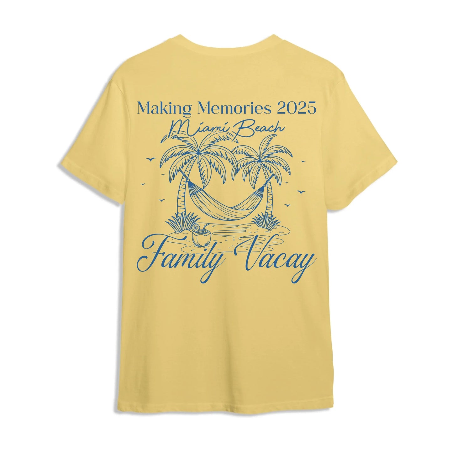 Making Memories Miami Beach - Personalized Name T-Shirt - Custom Choo