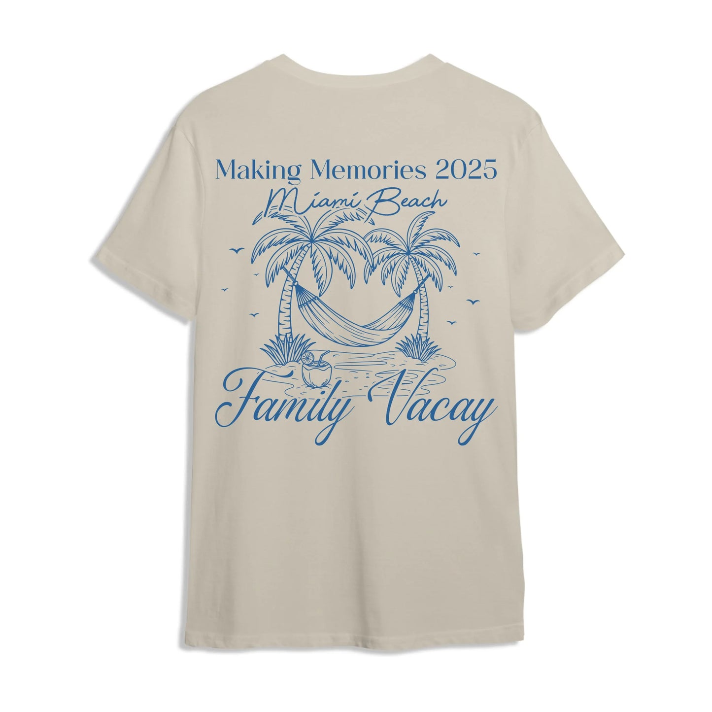 Making Memories Miami Beach - Personalized Name T-Shirt - Custom Choo