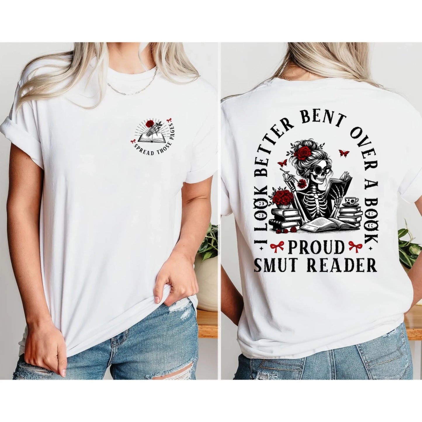 Pround Smut Reader - Spread Those Pages T-Shirt (Copy) - Custom Choo