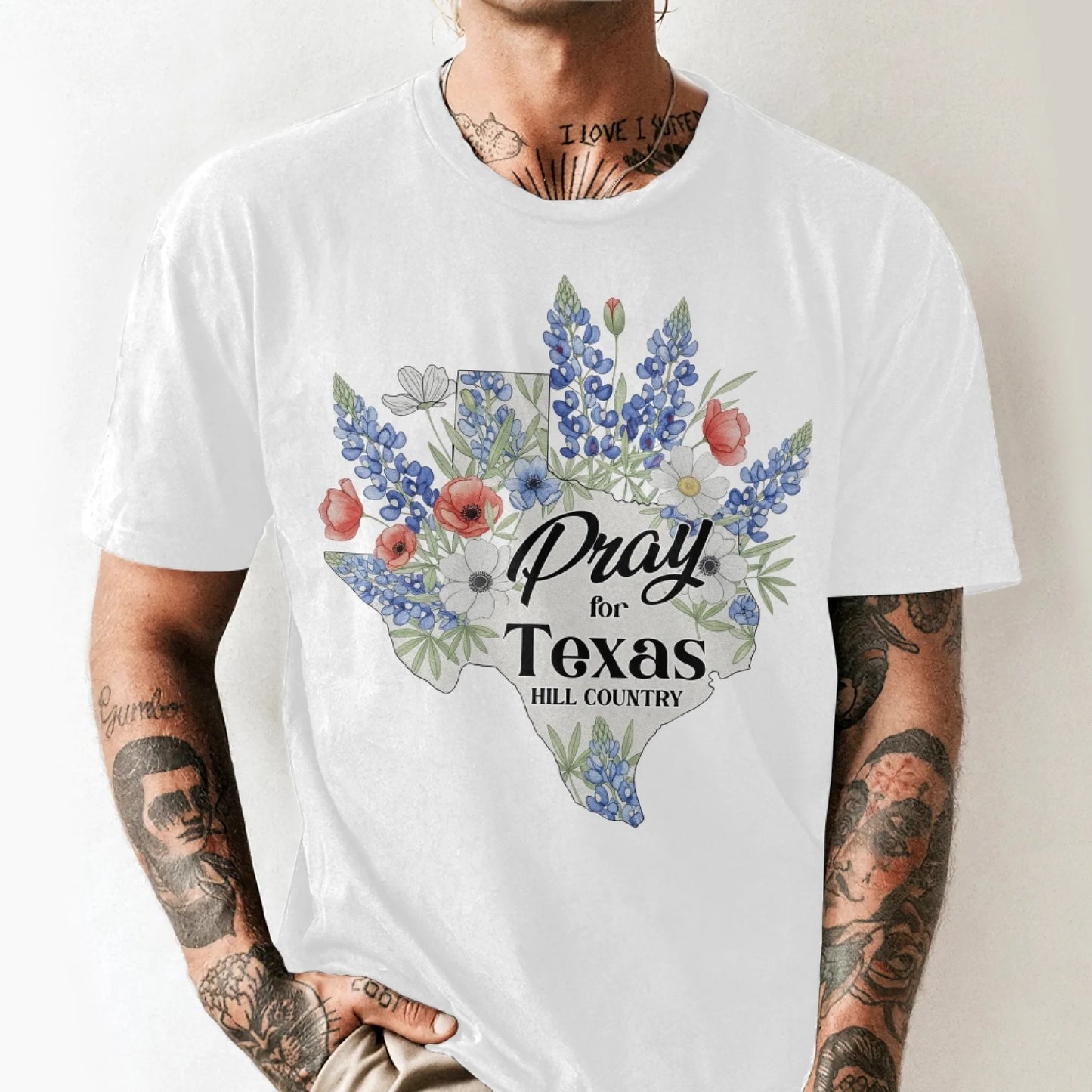 Pray For Texas Hill Country T-Shirt - Custom Choo