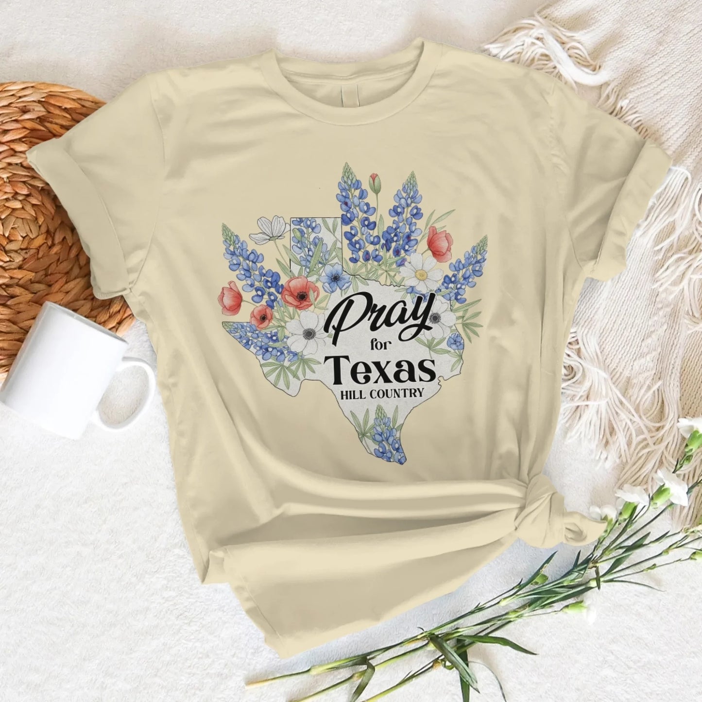 Pray For Texas Hill Country T-Shirt - Custom Choo