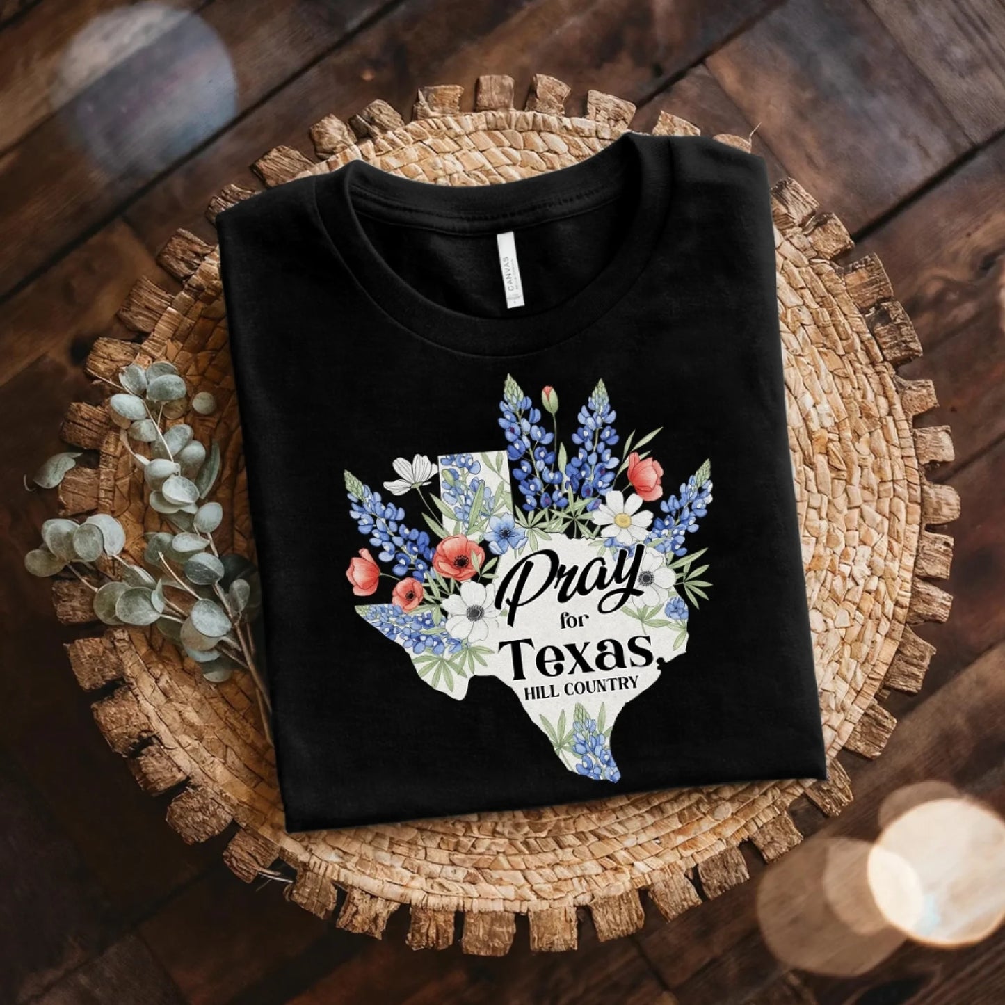 Pray For Texas Hill Country T-Shirt - Custom Choo