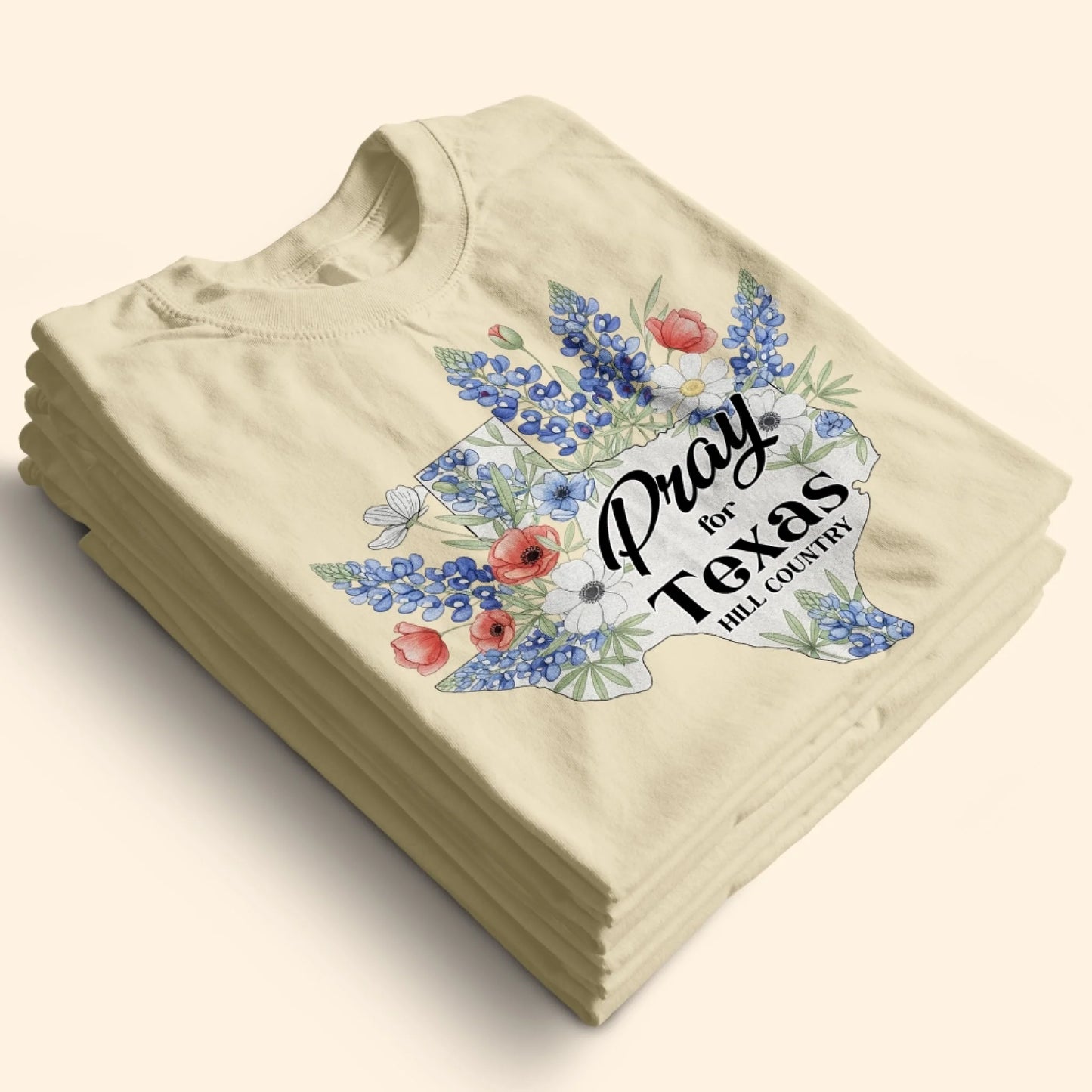 Pray For Texas Hill Country T-Shirt - Custom Choo