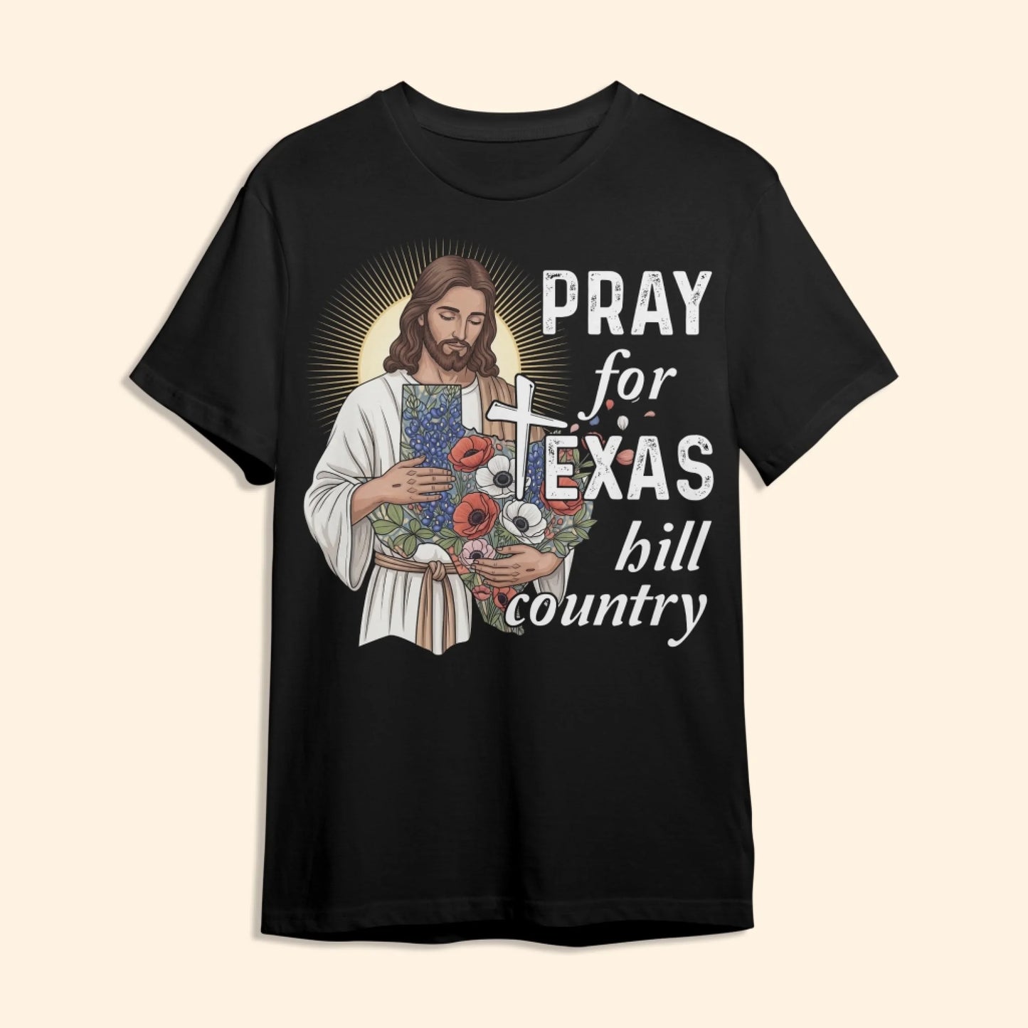 God Bless Texas Stay Safe and Strong - Pray for Texas T-Shirt - Custom Choo
