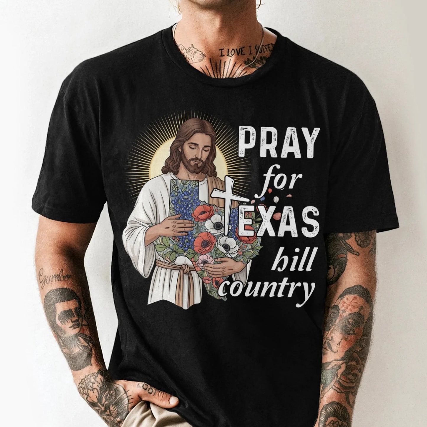 God Bless Texas Stay Safe and Strong - Pray for Texas T-Shirt - Custom Choo