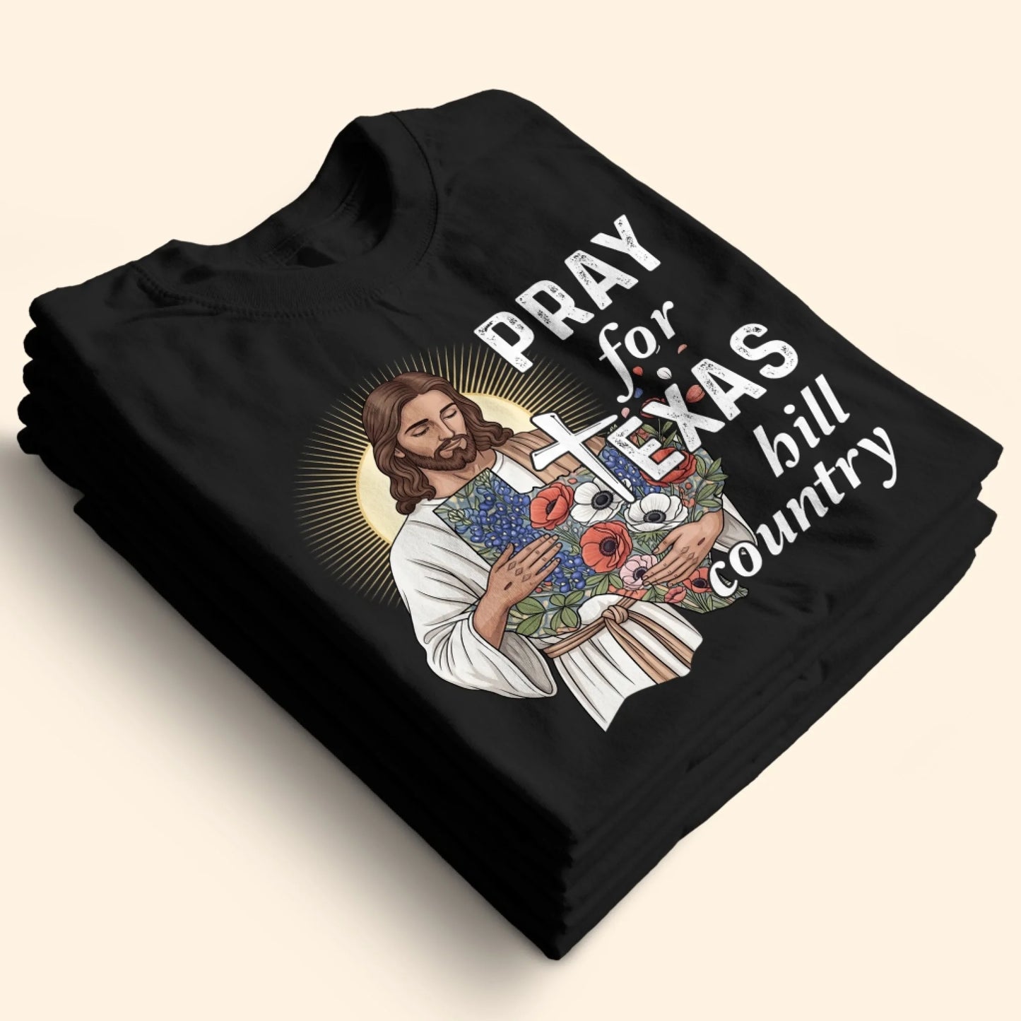 God Bless Texas Stay Safe and Strong - Pray for Texas T-Shirt - Custom Choo