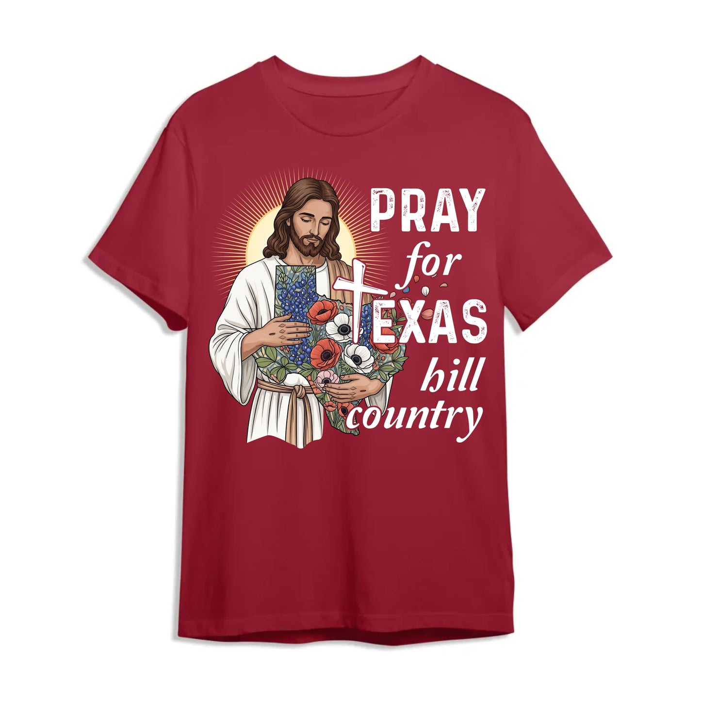 God Bless Texas Stay Safe and Strong - Pray for Texas T-Shirt - Custom Choo