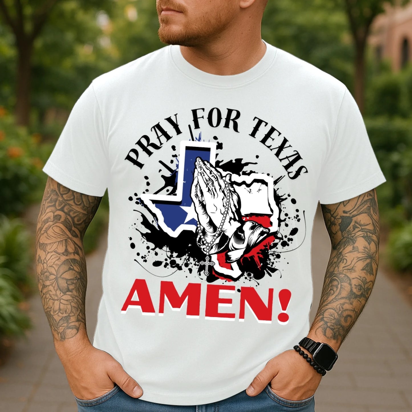 PRAY FOR TEXAS - AMEN, PRAY FOR TEXAS T-SHIRT - Custom Choo