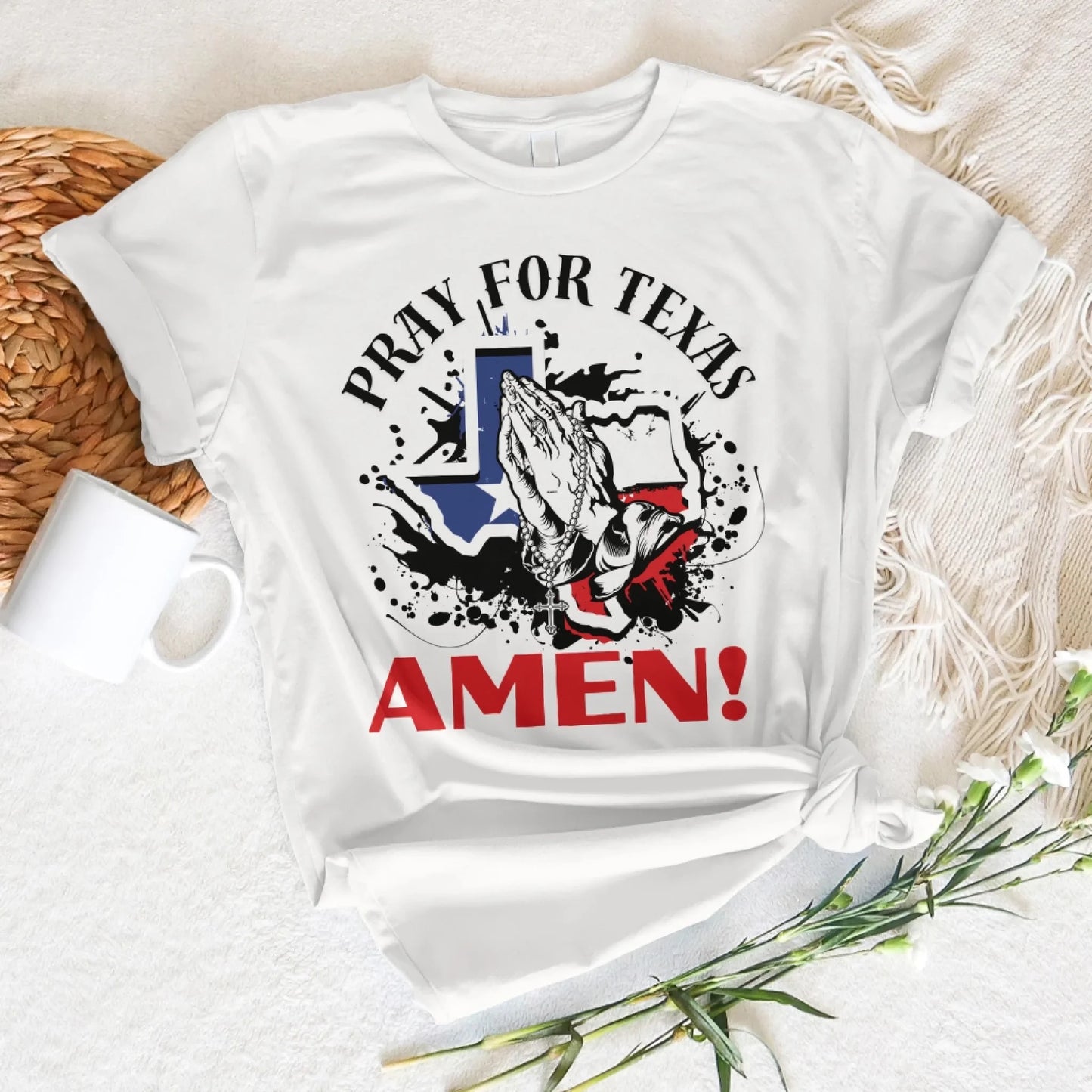PRAY FOR TEXAS - AMEN, PRAY FOR TEXAS T-SHIRT - Custom Choo