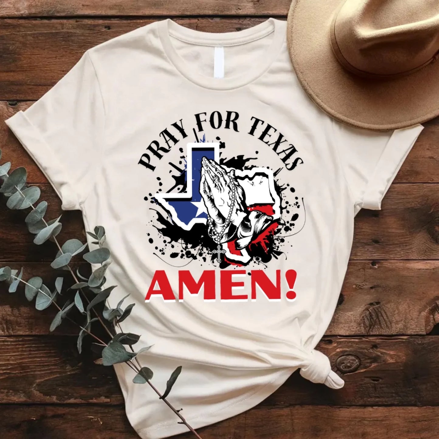 PRAY FOR TEXAS - AMEN, PRAY FOR TEXAS T-SHIRT - Custom Choo