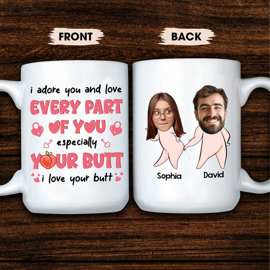 I Drore You And Love Every Part Of You - Personalized Mug, Custom Choo