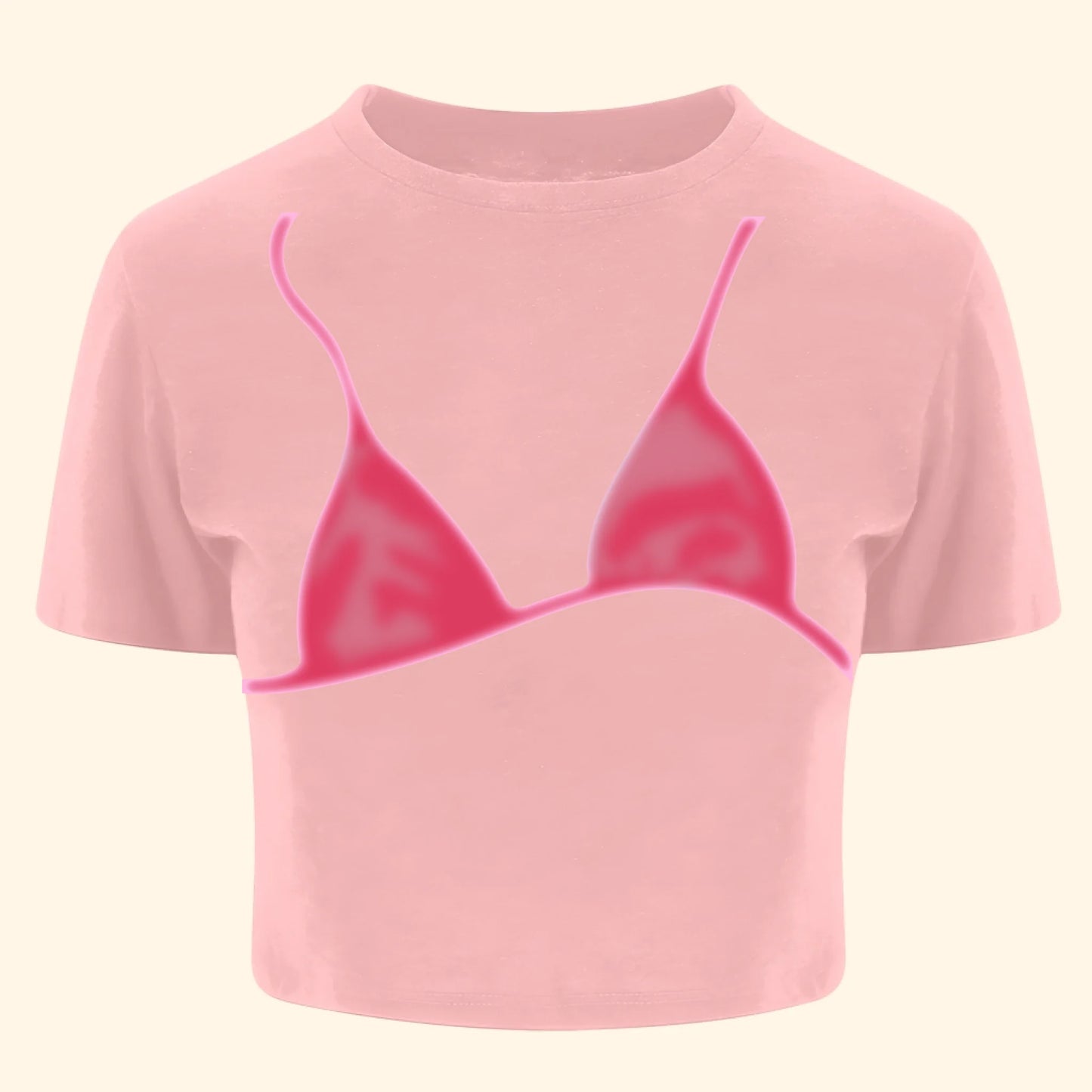 Custom Name Baby Tee – Y2K Vibes with Bra Illusion Print - Custom Choo