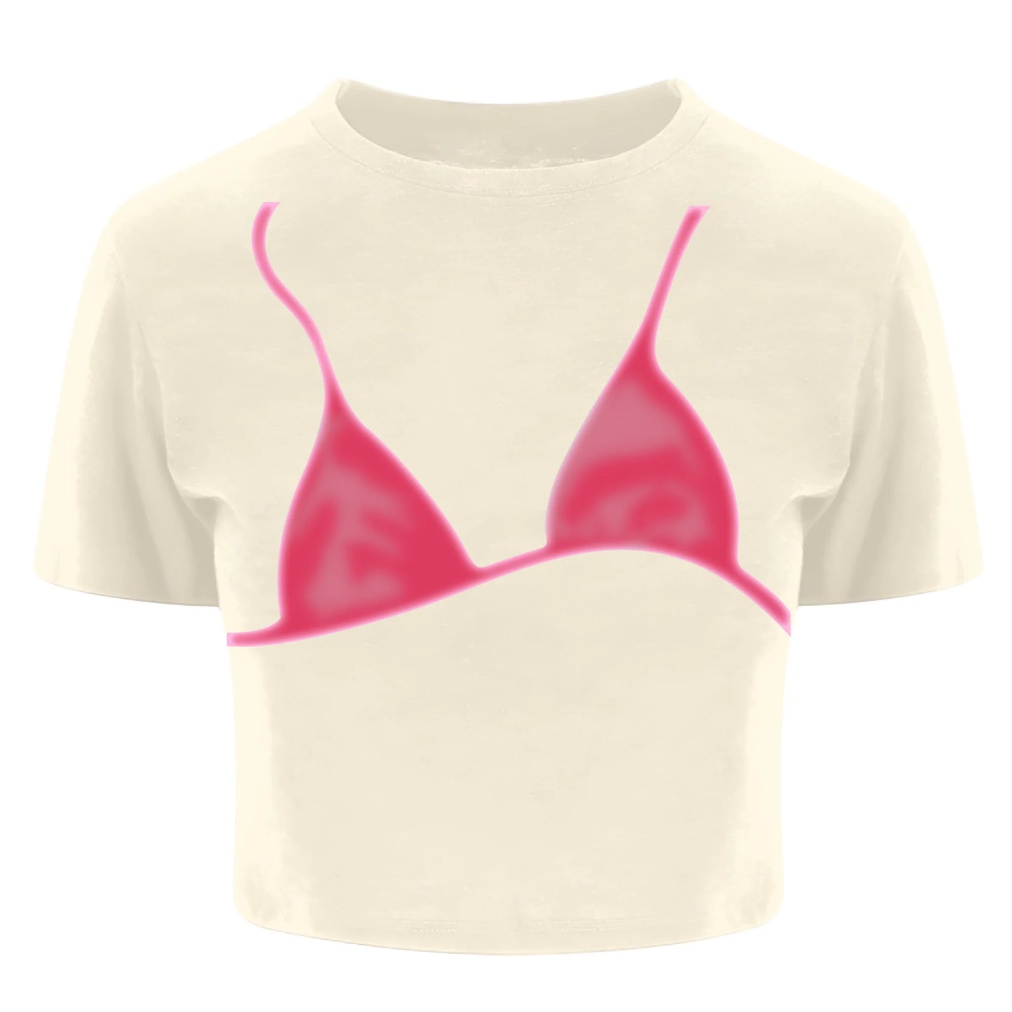 Custom Name Baby Tee – Y2K Vibes with Bra Illusion Print - Custom Choo