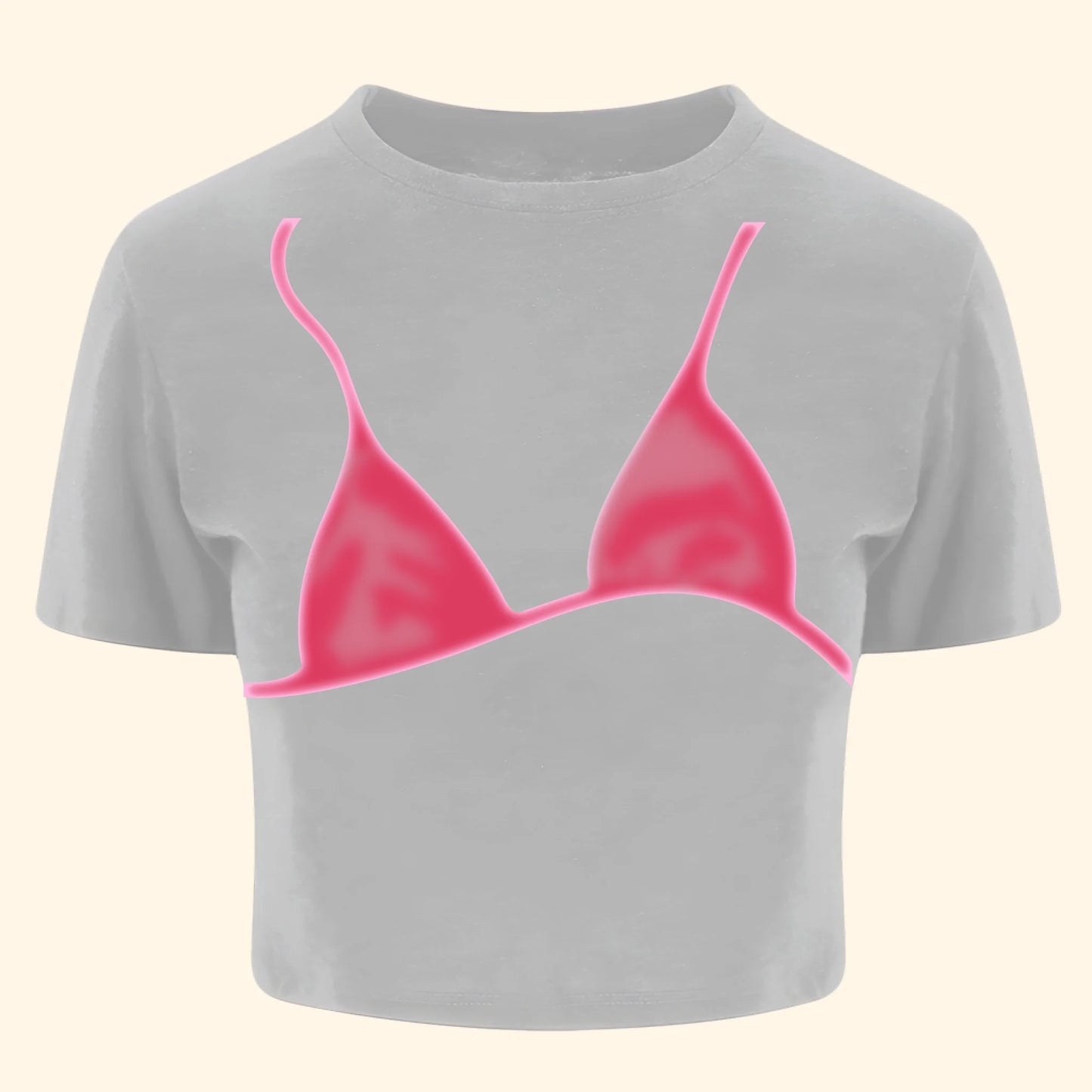 Custom Name Baby Tee – Y2K Vibes with Bra Illusion Print - Custom Choo
