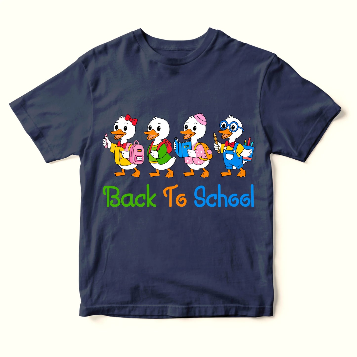 Back to School Baby Duck T-Shirt – Cute Tee for Kids - Custom Choo