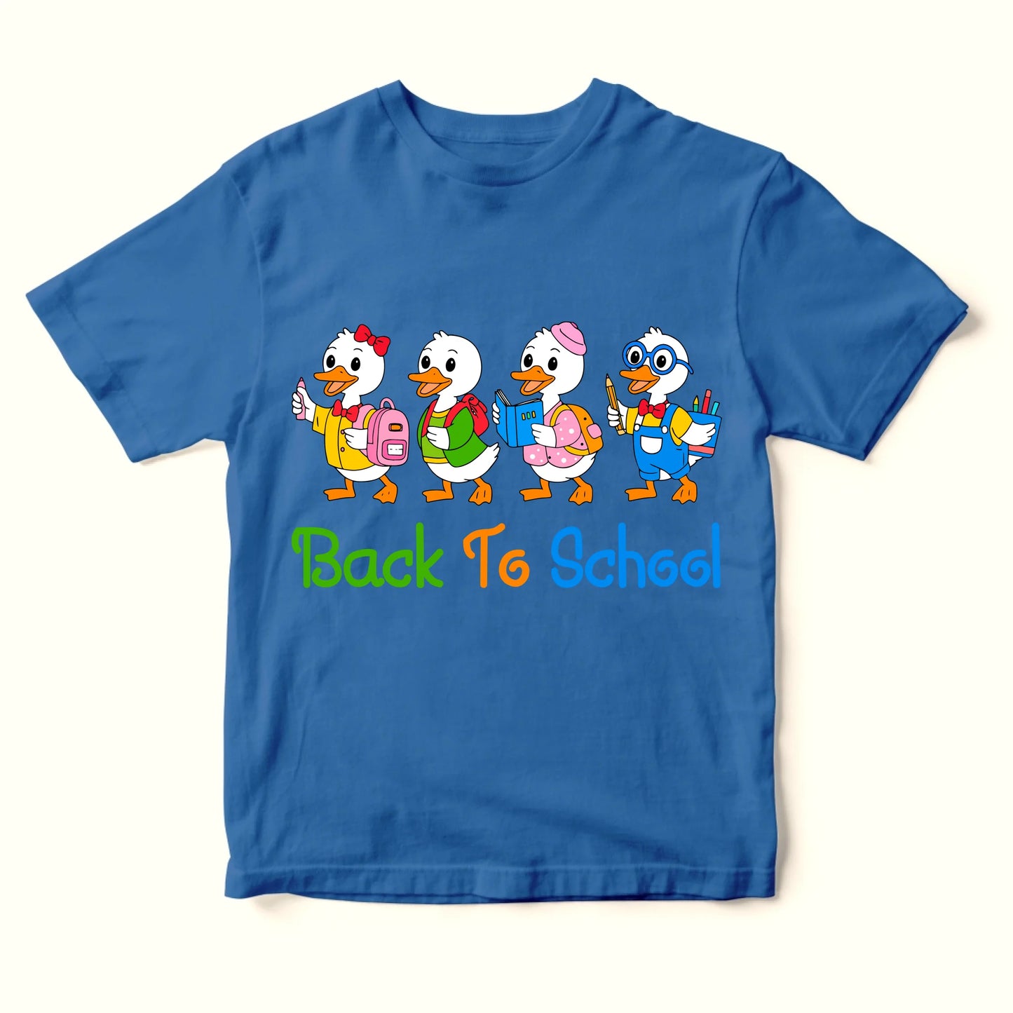 Back to School Baby Duck T-Shirt – Cute Tee for Kids - Custom Choo