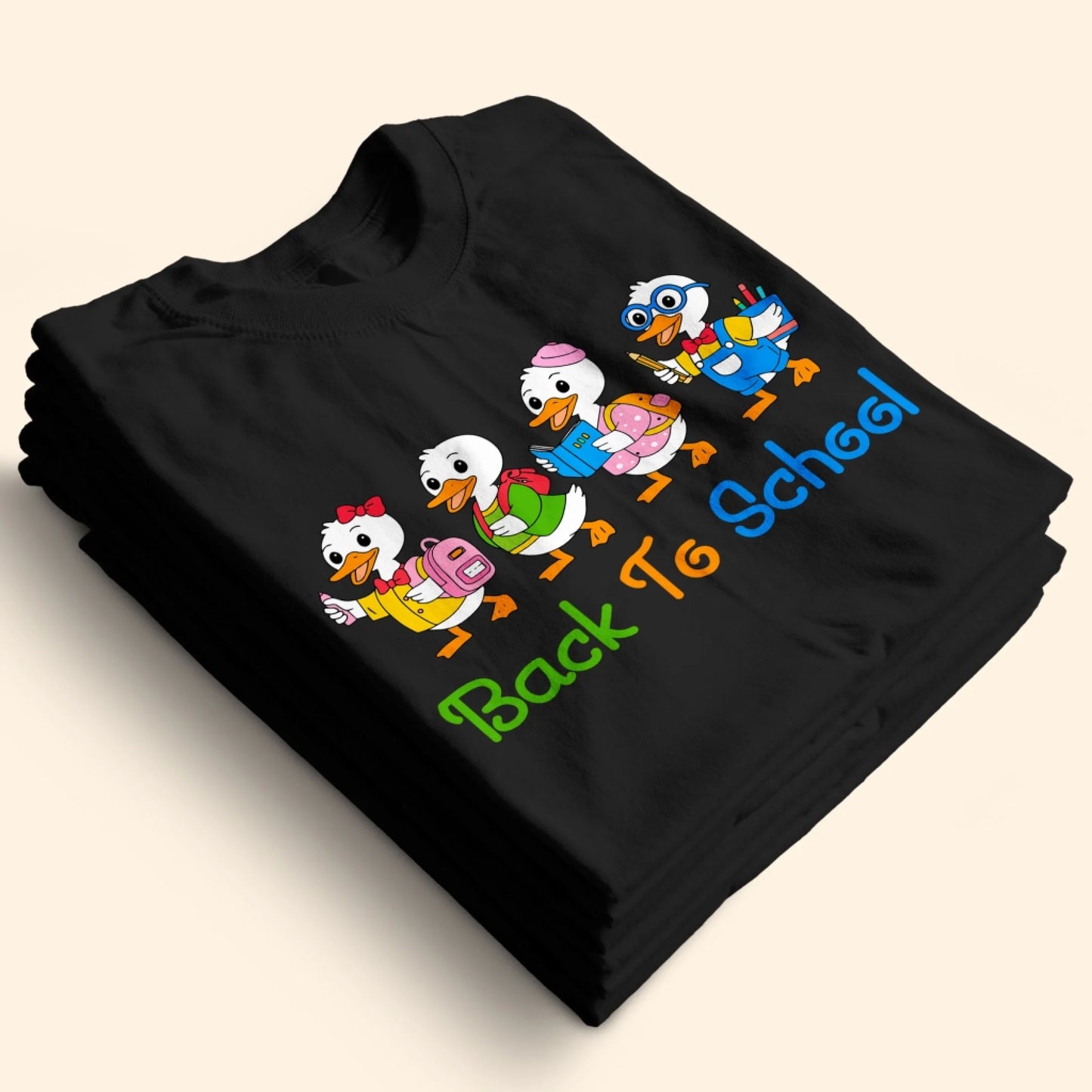 Back to School Baby Duck T-Shirt – Cute Tee for Kids - Custom Choo