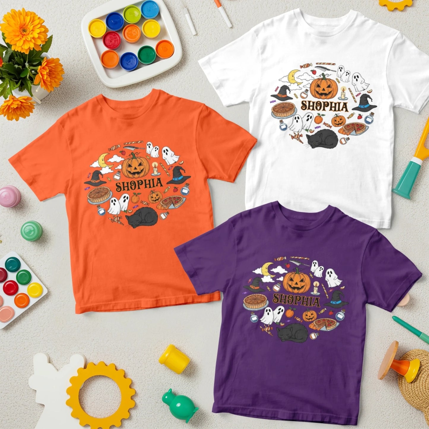 Matching Halloween Shirts – Custom Names for Your Family - Custom Choo