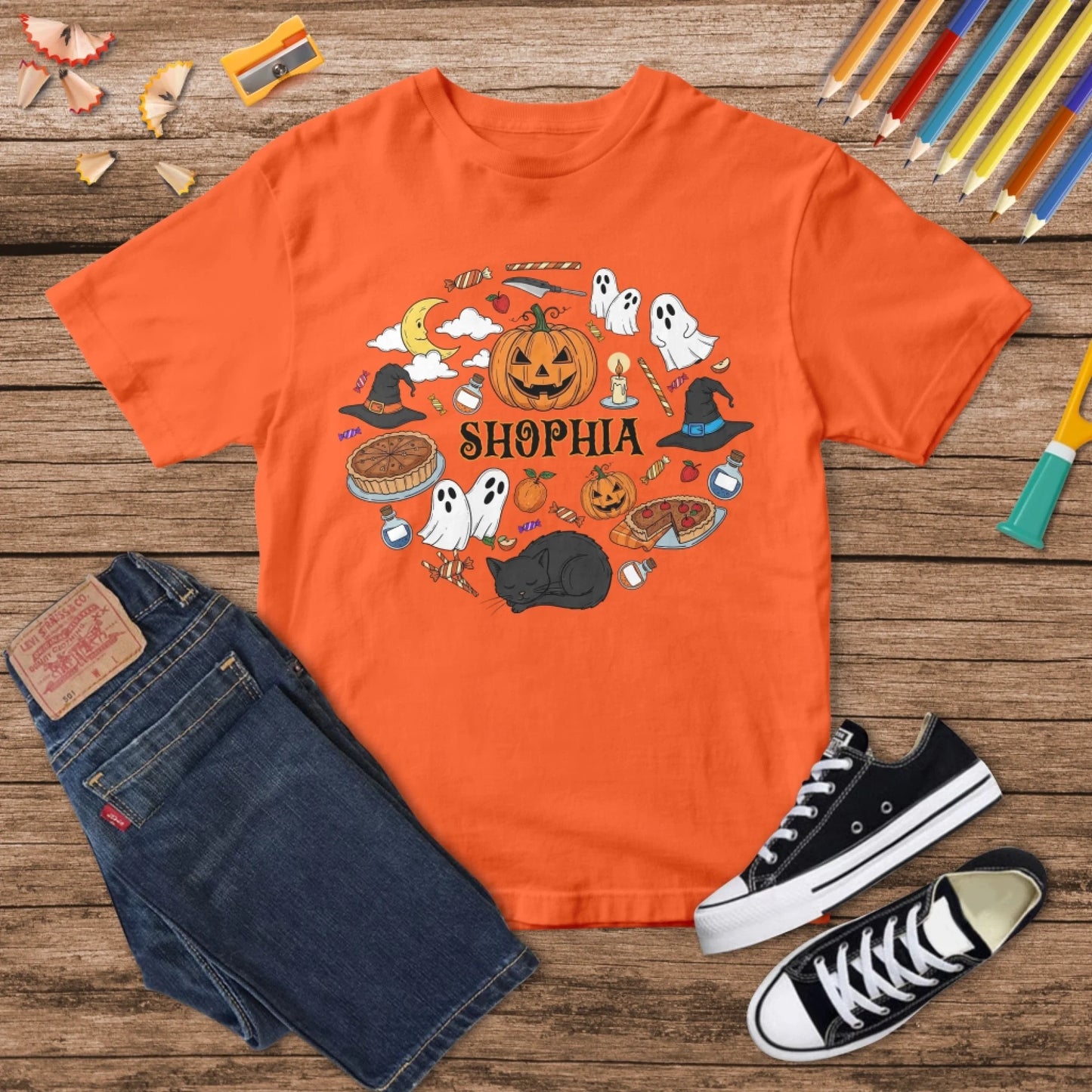Matching Halloween Shirts – Custom Names for Your Family - Custom Choo