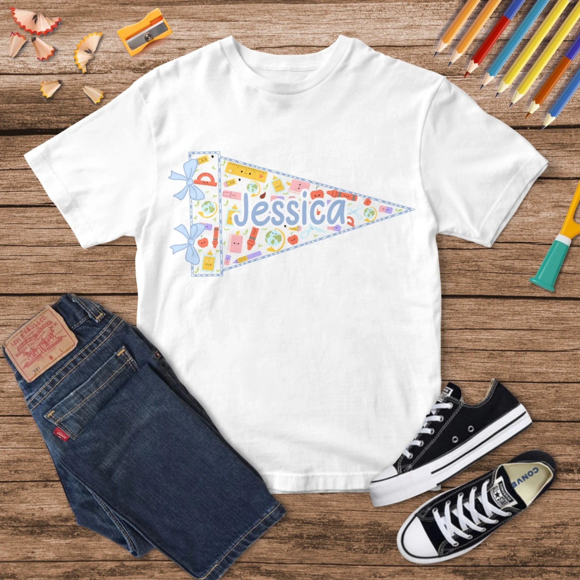 Back To School Shirt For Boy & Girl - Custom Name, Custom Choo