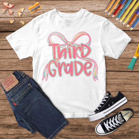 Girls First Day of School Shirt – Custom Grade, Custom Choo