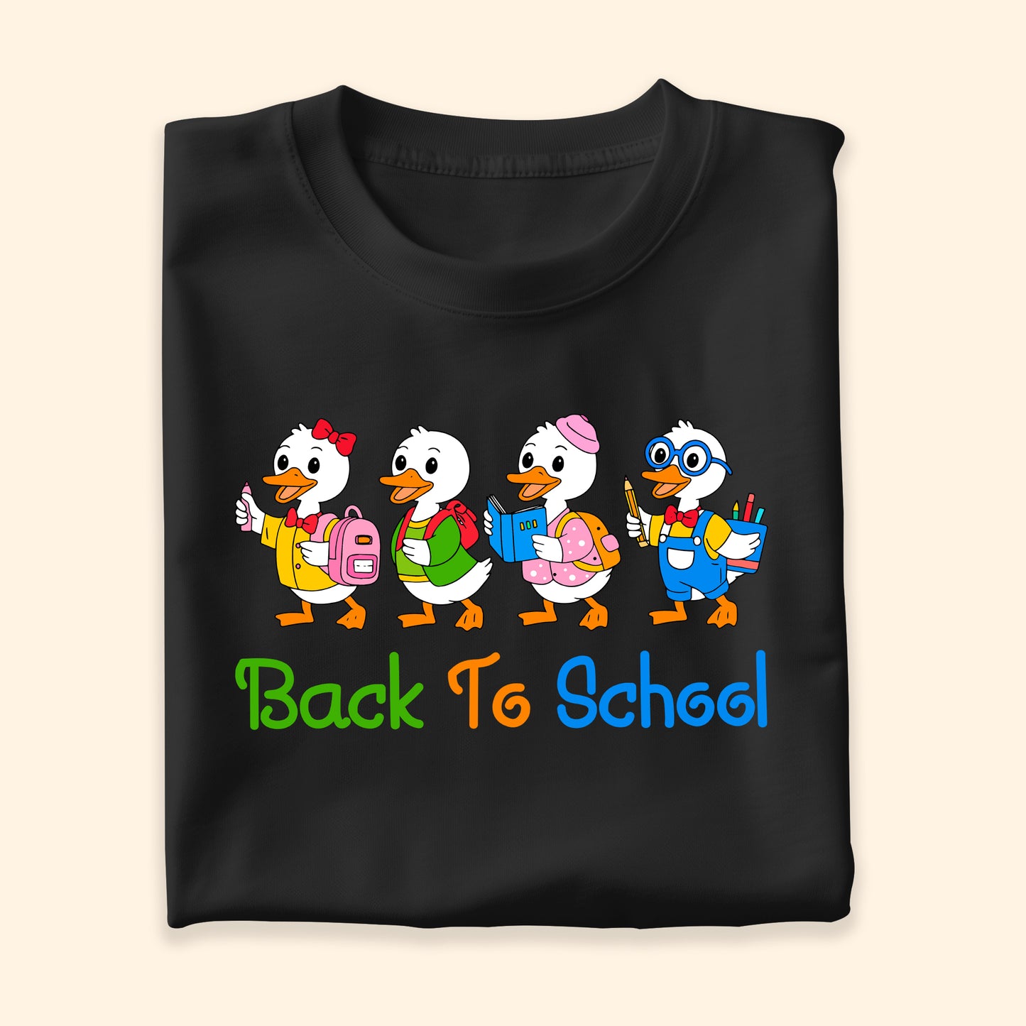 Back to School Baby Duck T-Shirt – Cute Tee for Kids