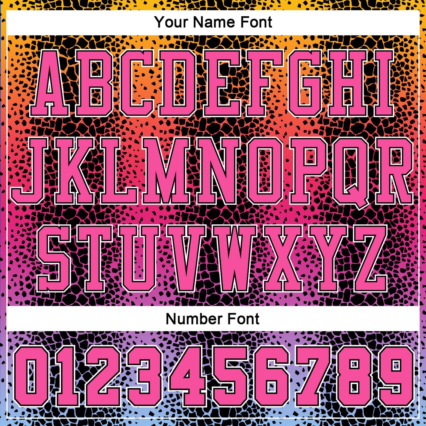 Custom Black Pink-Gold Animal Fur Print Round Neck Sublimation Basketball Uniform Jersey