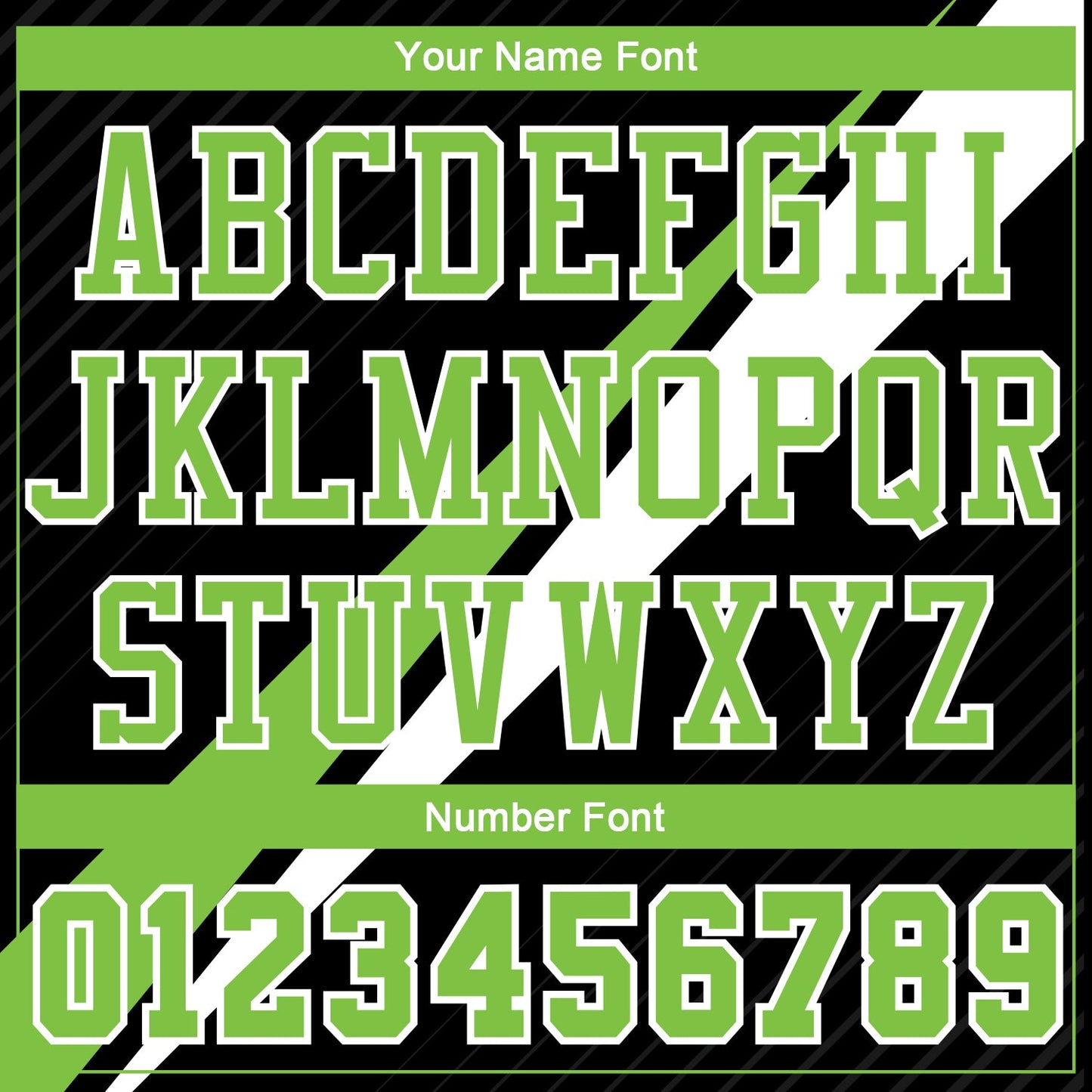Custom Black Neon Green-White Diagonal Lines Round Neck Sublimation Basketball Uniform Jersey