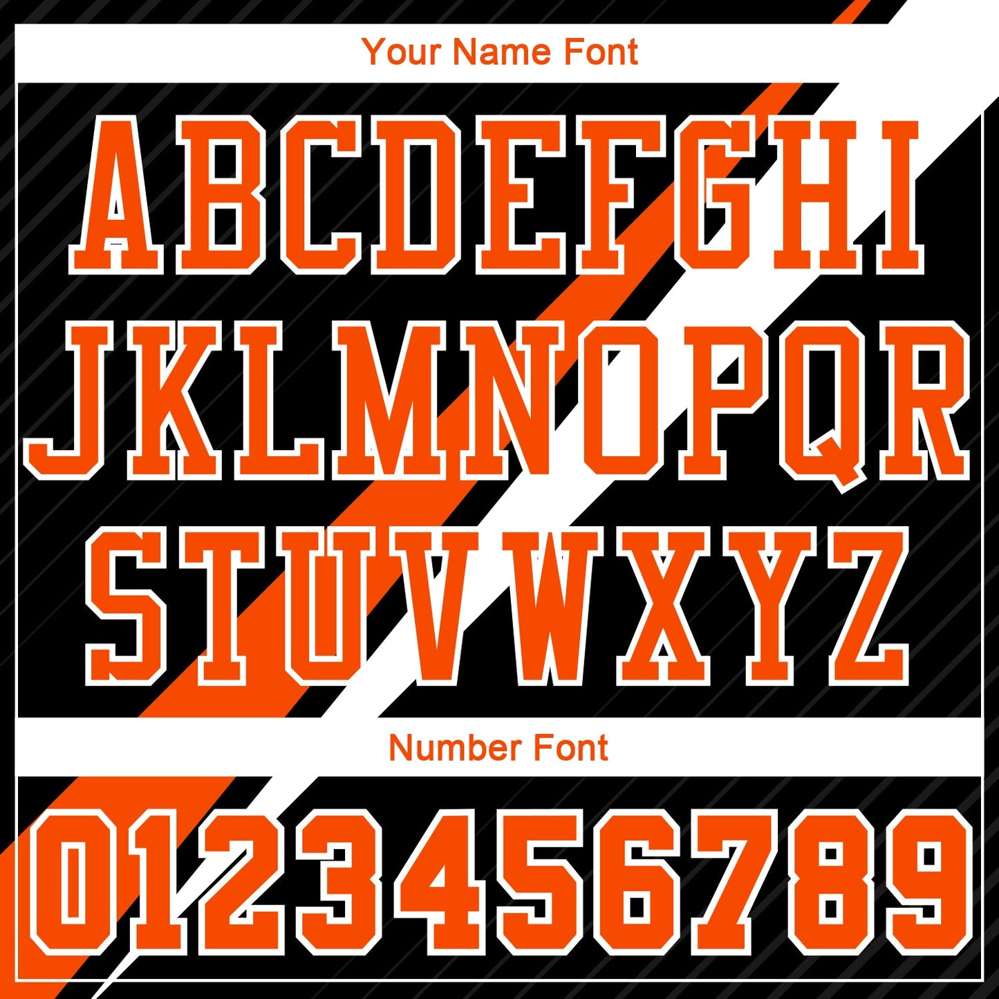 Custom Black Orange-White Diagonal Lines Round Neck Sublimation Basketball Uniform Jersey