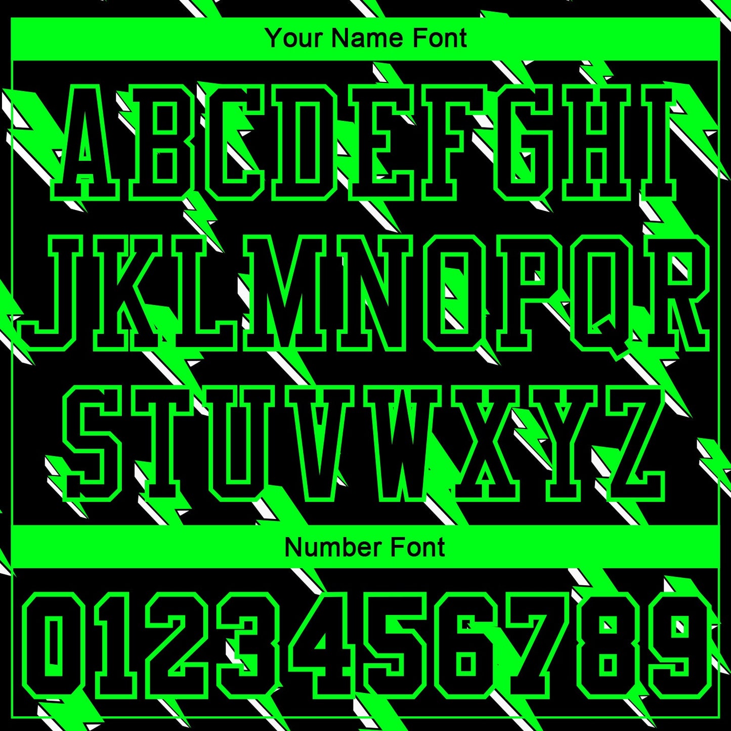 Custom Black Neon Green Lightning Shapes Round Neck Sublimation Basketball Uniform Jersey